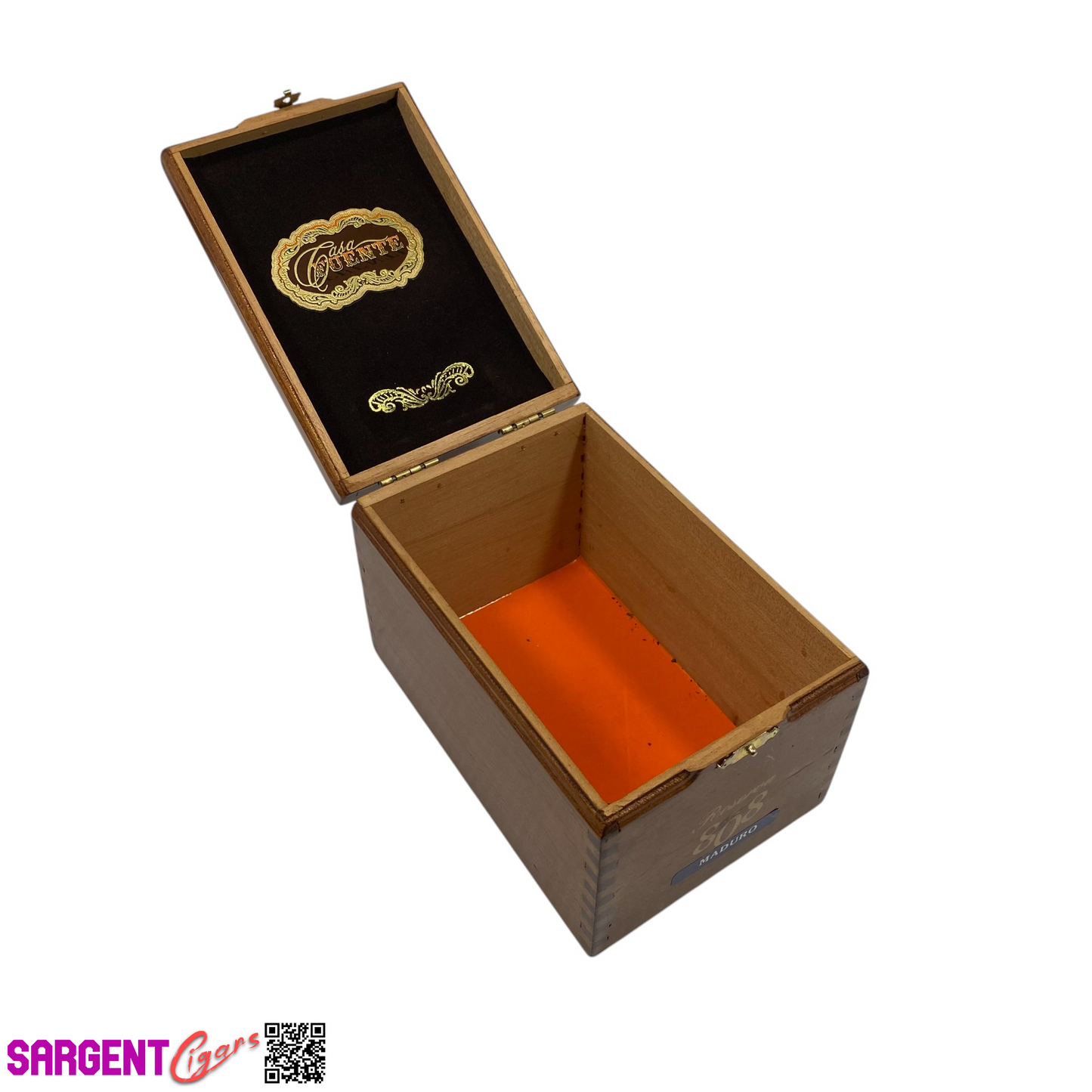 Arturo Fuente Casa 808 Empty Wooden Cigar Box 4.5x6.5x5