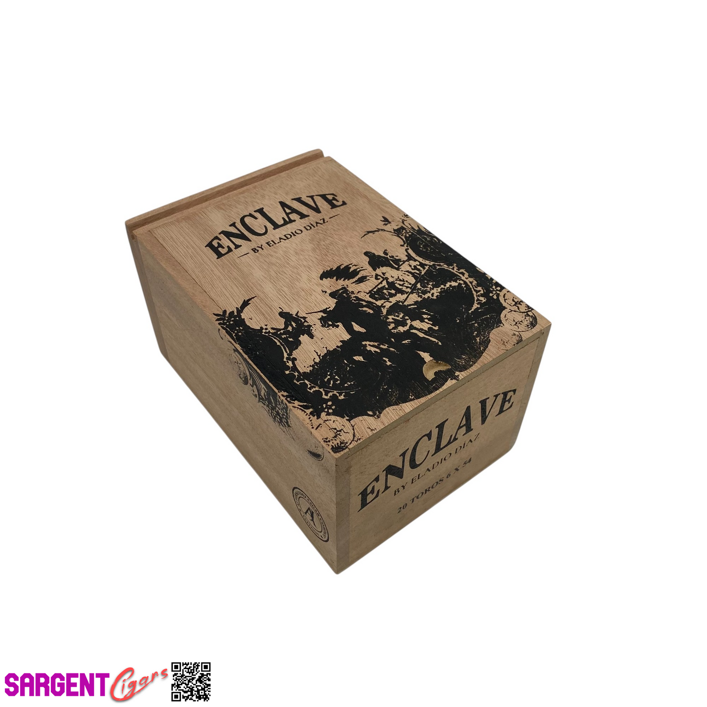 Aj Fernandez Enclave Eladio Diaz Toro Empty Wooden Cigar Box 4.75x7x4
