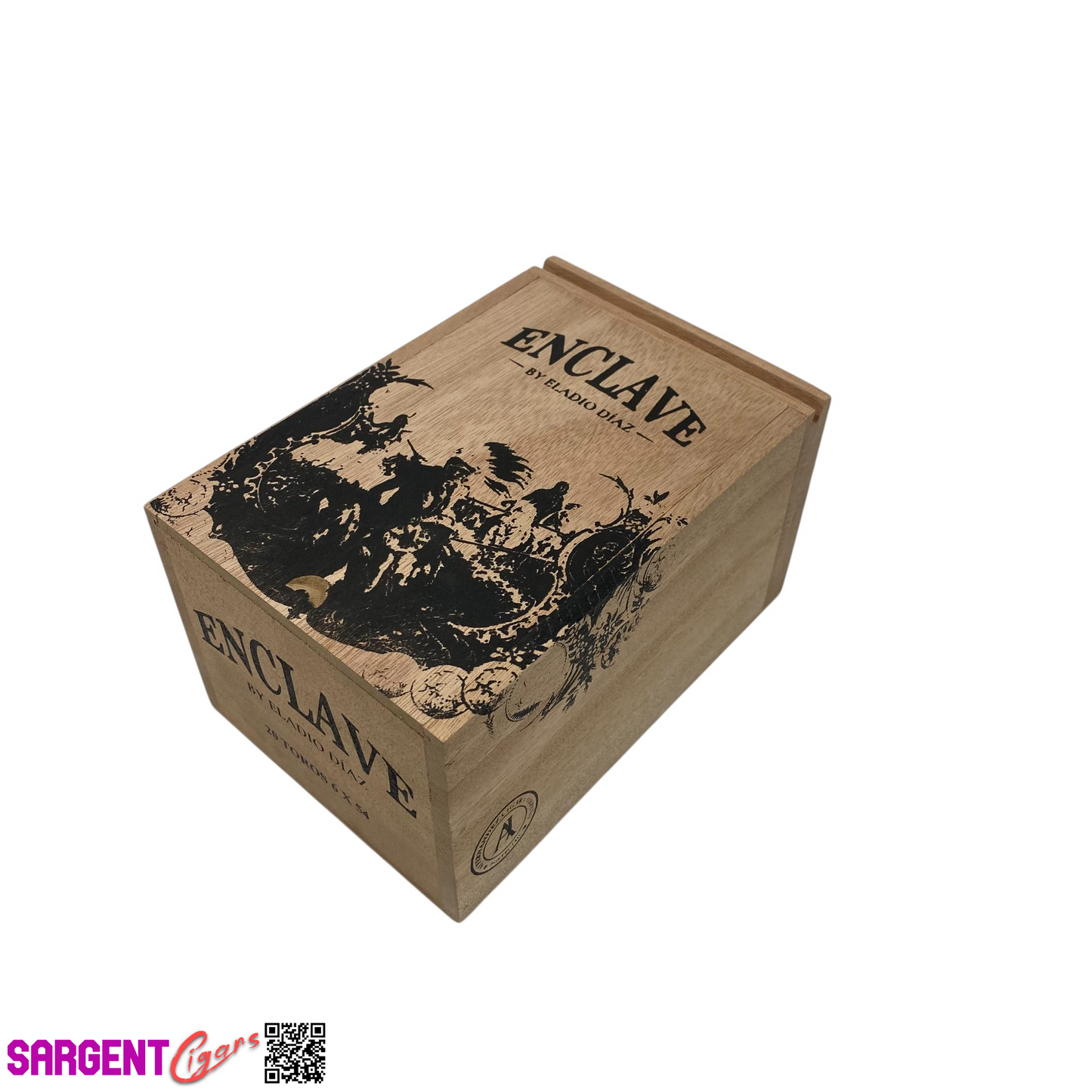 Aj Fernandez Enclave Eladio Diaz Toro Empty Wooden Cigar Box 4.75x7x4