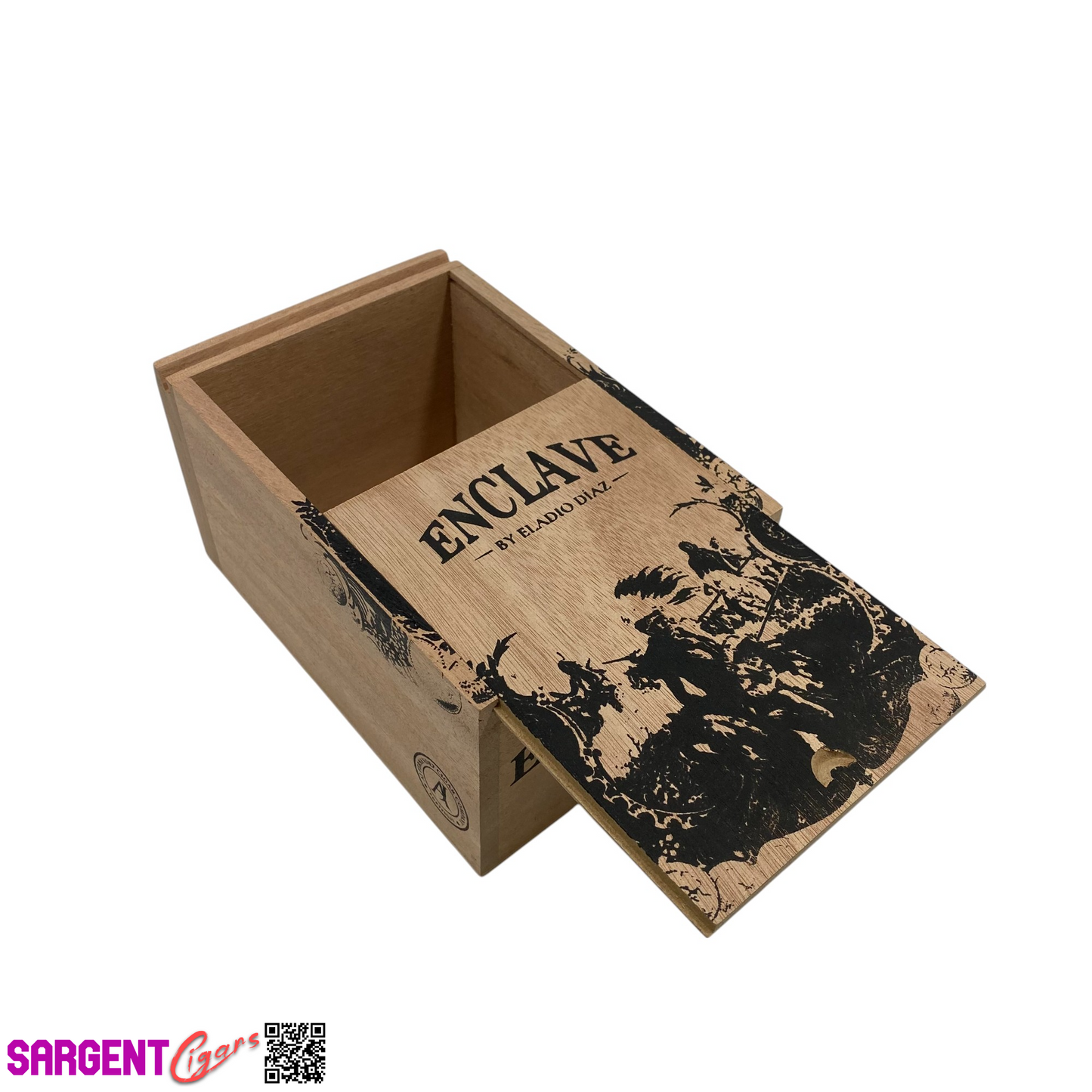 Aj Fernandez Enclave Eladio Diaz Toro Empty Wooden Cigar Box 4.75x7x4