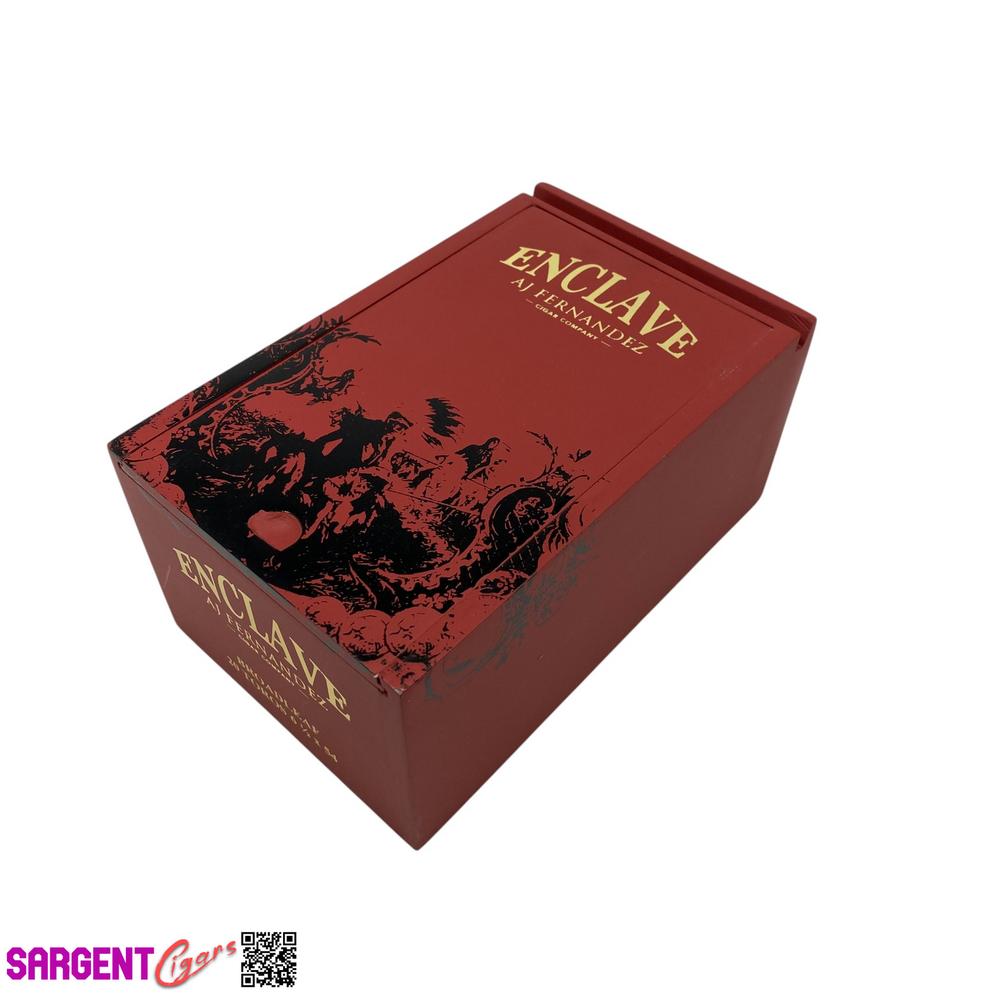 Aj Fernandez Enclave Broadleaf Toro Empty Wooden Cigar Box 4.75x7x3.75