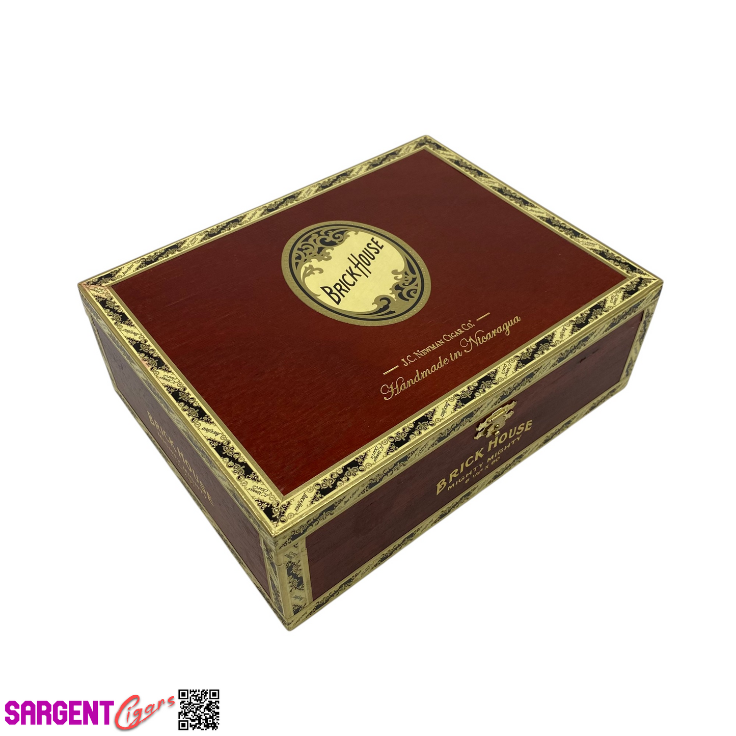 BrickHouse Mighty Mighty Classic Toro Empty Wooden Cigar Box 9.5x7.25x3.25