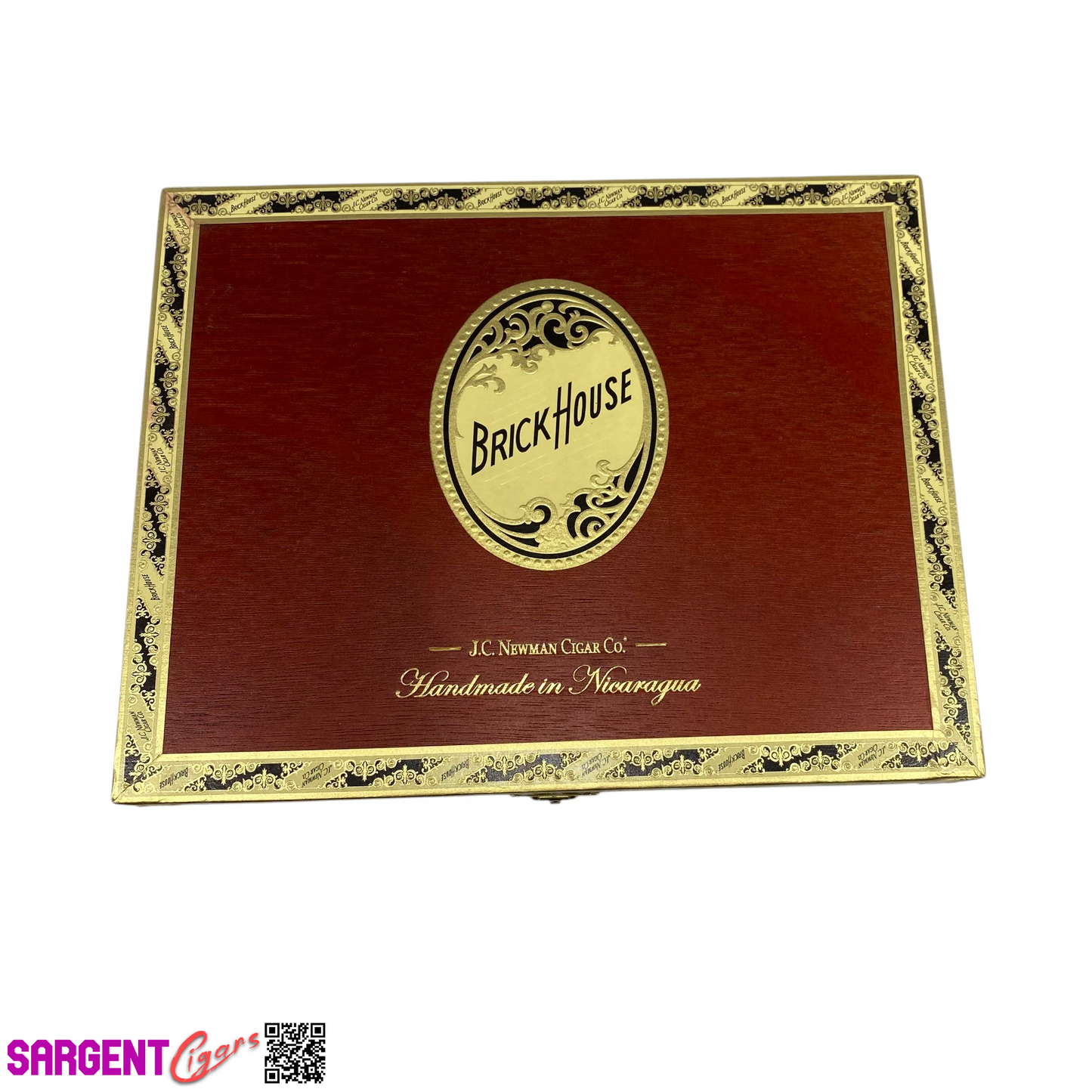 BrickHouse Mighty Mighty Classic Toro Empty Wooden Cigar Box 9.5x7.25x3.25