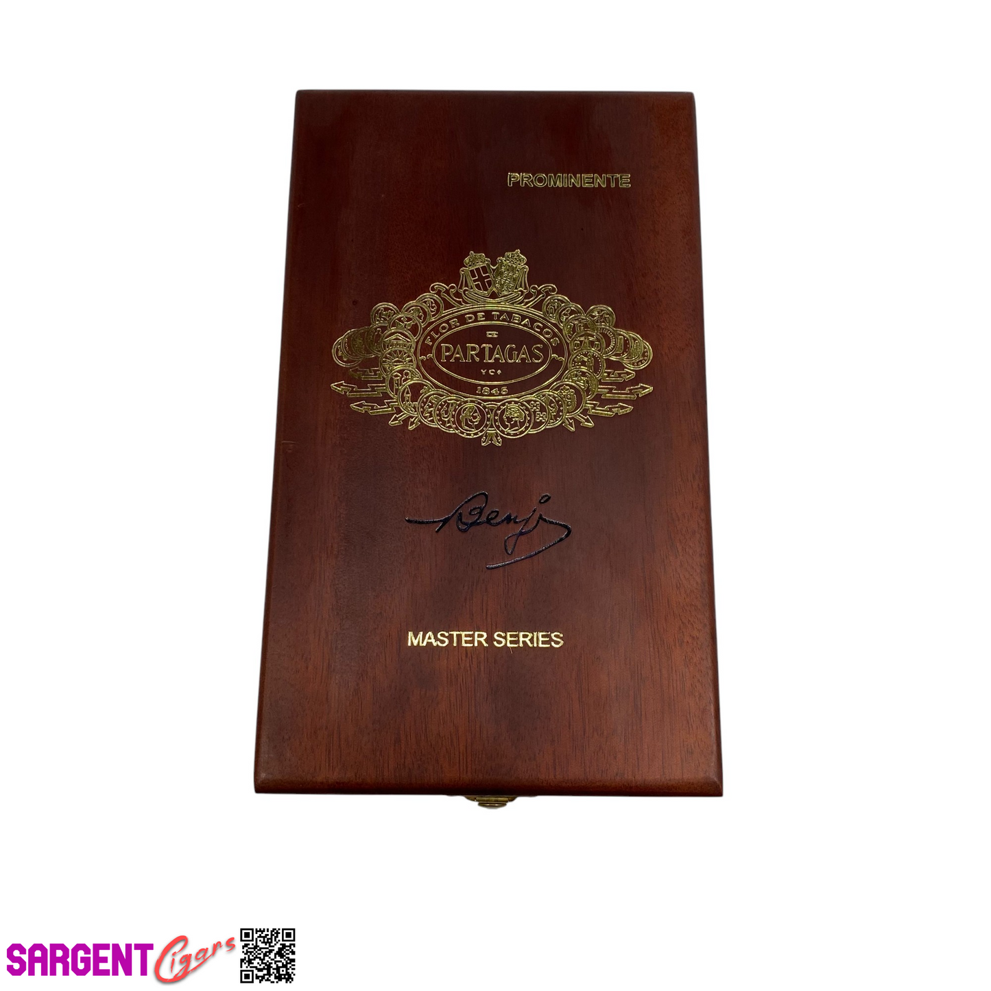 Partagas Prominente Benji Empty Wooden Cigar Box 4.75x8x4