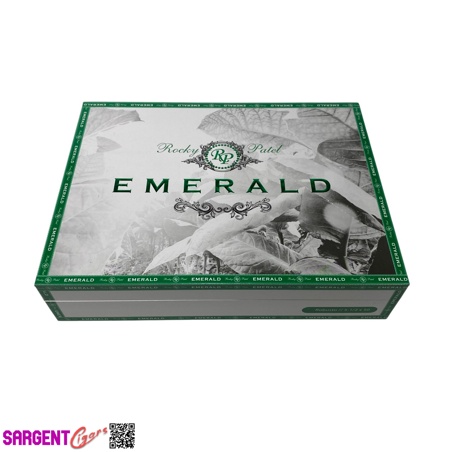 Rocky Patel Emerald Robusto Empty Wooden Cigar Box 9x6.75x2