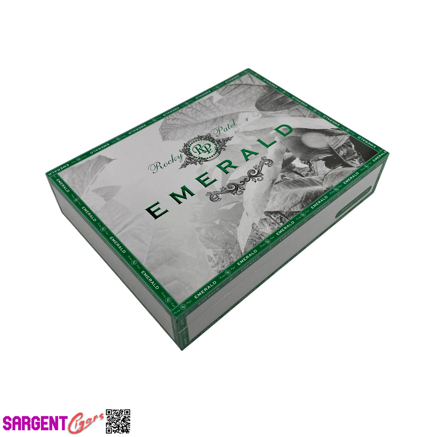 Rocky Patel Emerald Robusto Empty Wooden Cigar Box 9x6.75x2