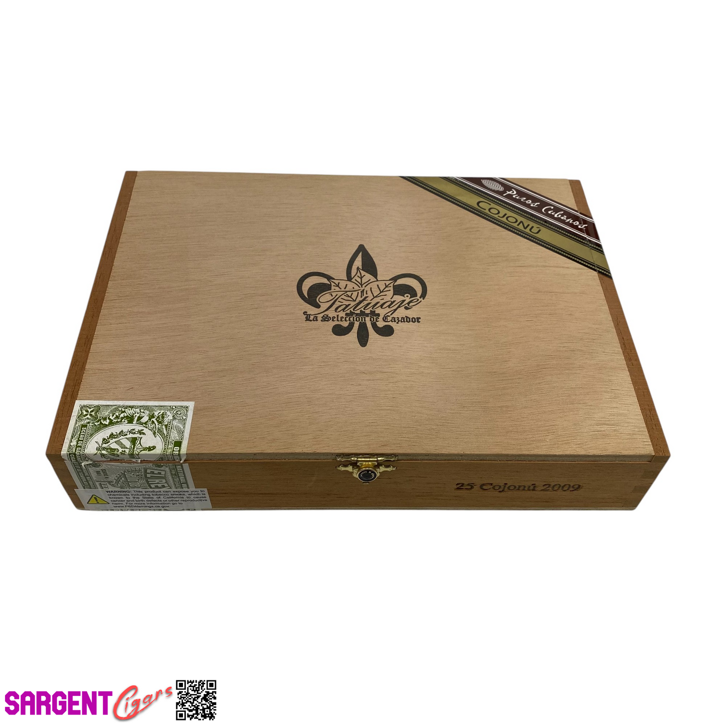 Tatuaje Cojonu 2009 Empty Wooden Cigar Box 10.25x7.5x2