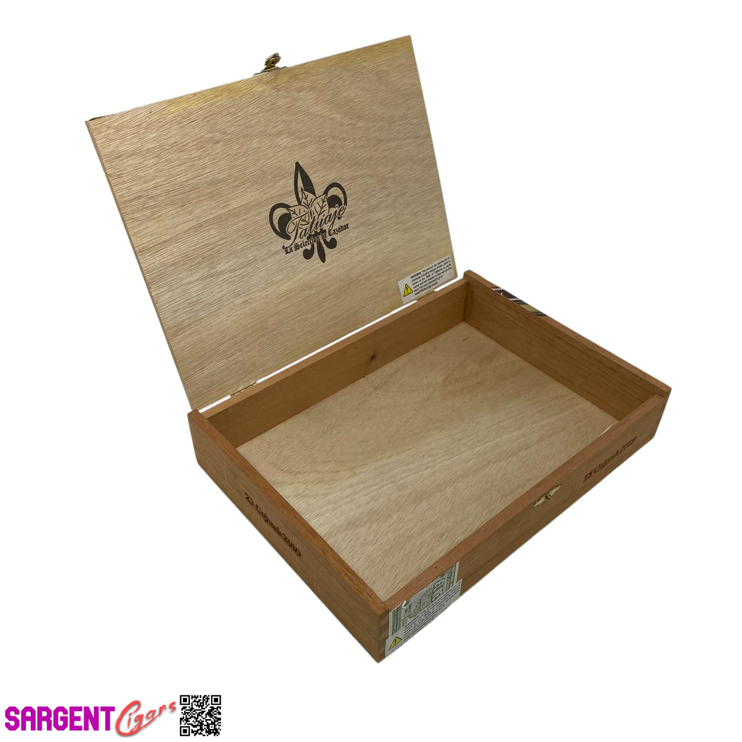 Tatuaje Cojonu 2009 Empty Wooden Cigar Box 10.25x7.5x2