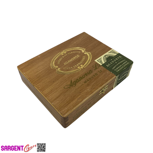 Aganorsa Leaf Maduro No54 Empty Wooden Cigar Box 7.75x6x1.75