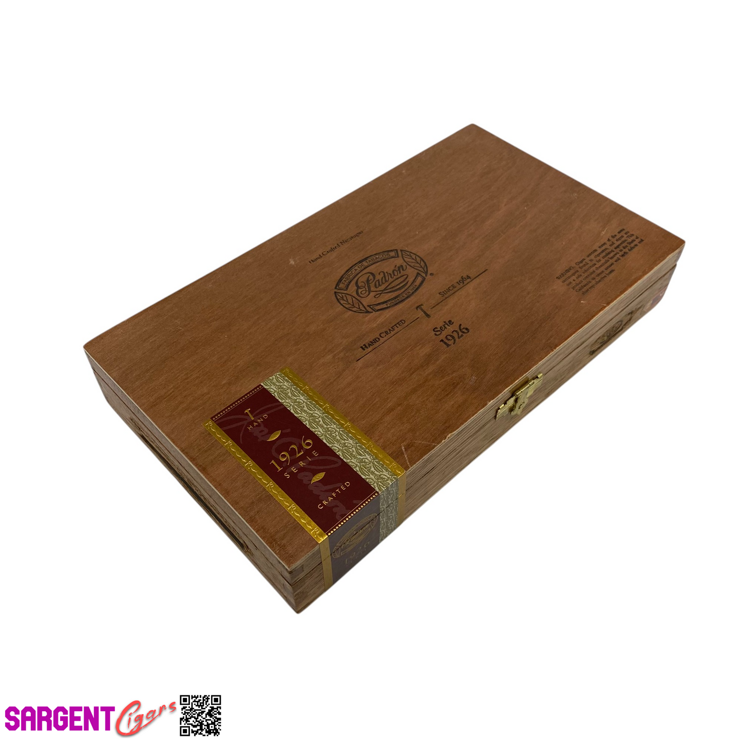 Padron 1926 No9 Empty Wooden Cigar Box 11x6.25x2