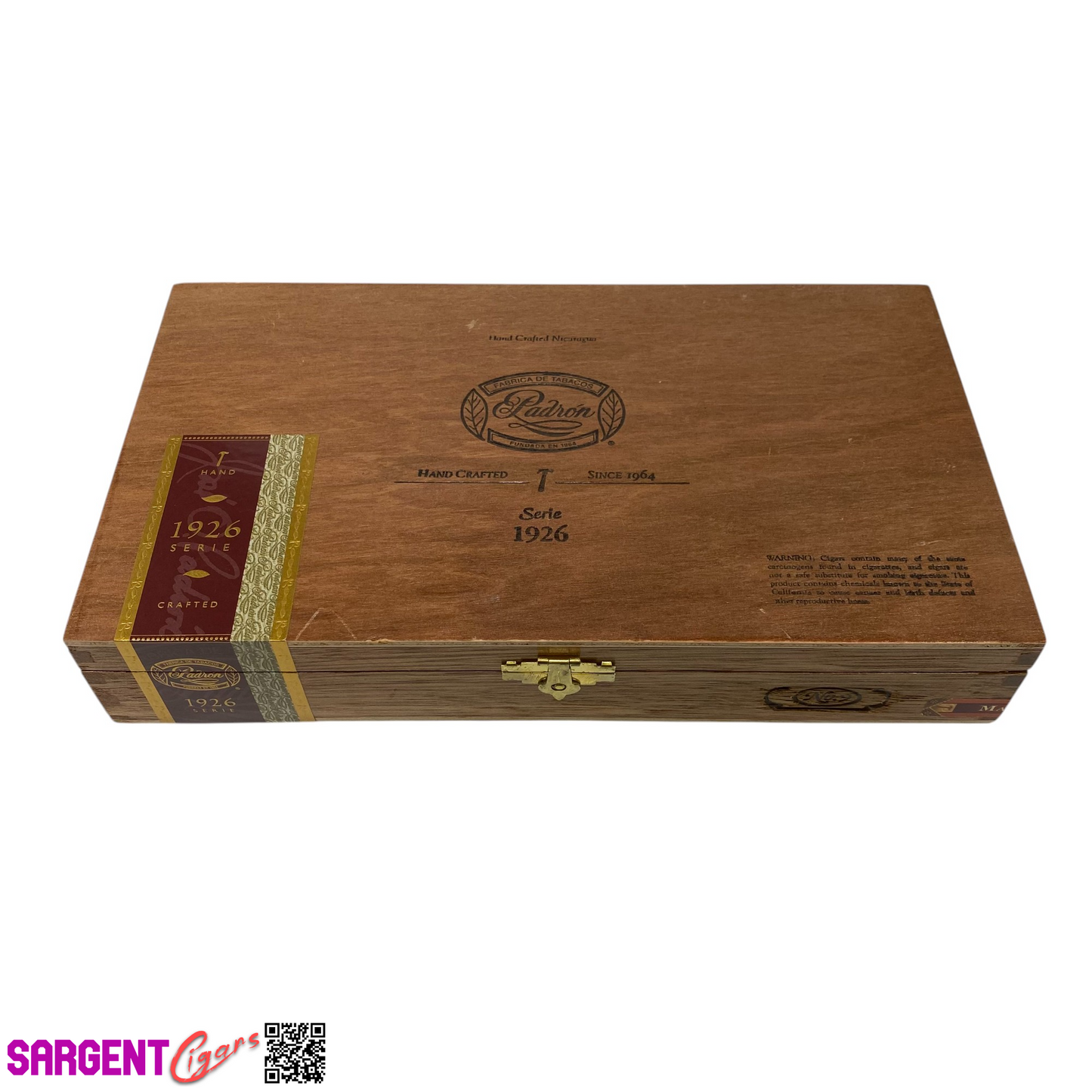 Padron 1926 No9 Empty Wooden Cigar Box 11x6.25x2