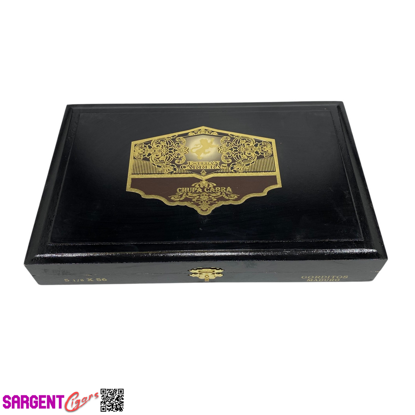 Esteban Carreras Chupa Cabra Gorditos Empty Wooden Cigar Box 10.5x7x1.5