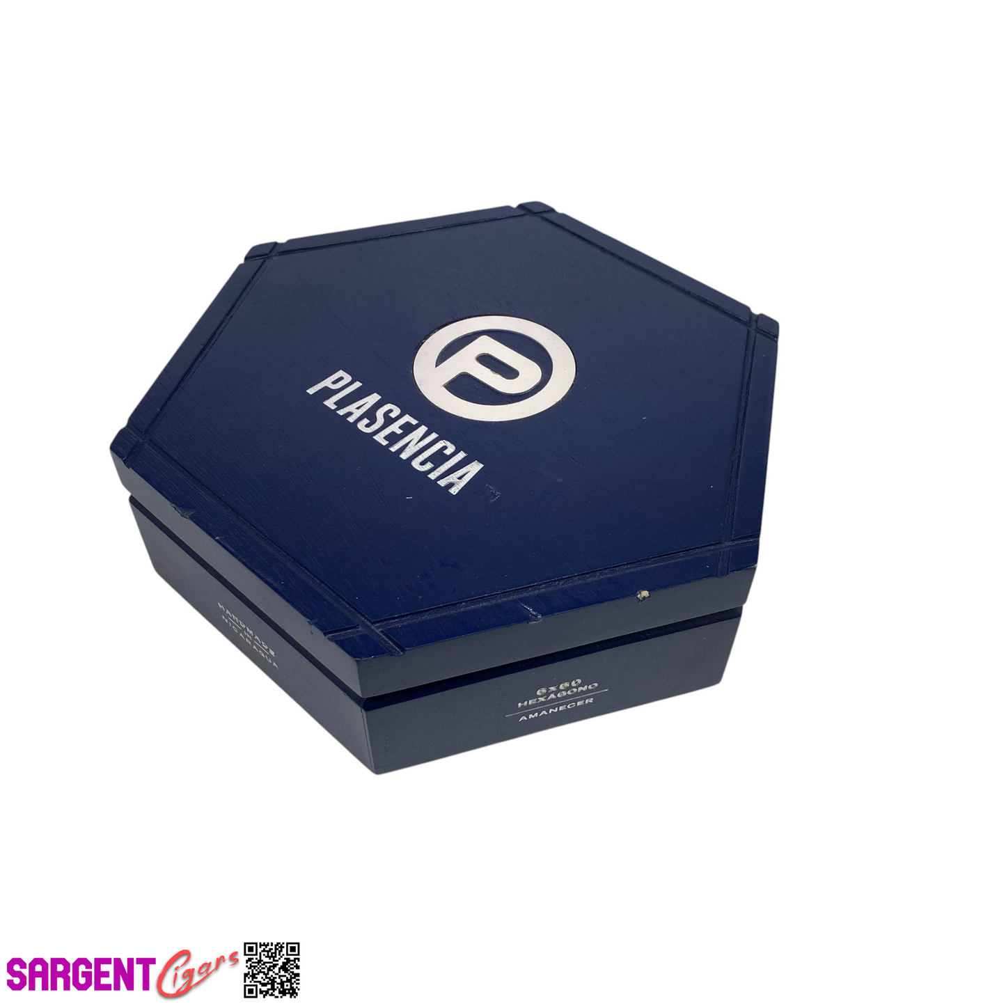 Plasencia Alma Cielo Hexagon Empty Wooden Cigar Box 10x8.5x2.5