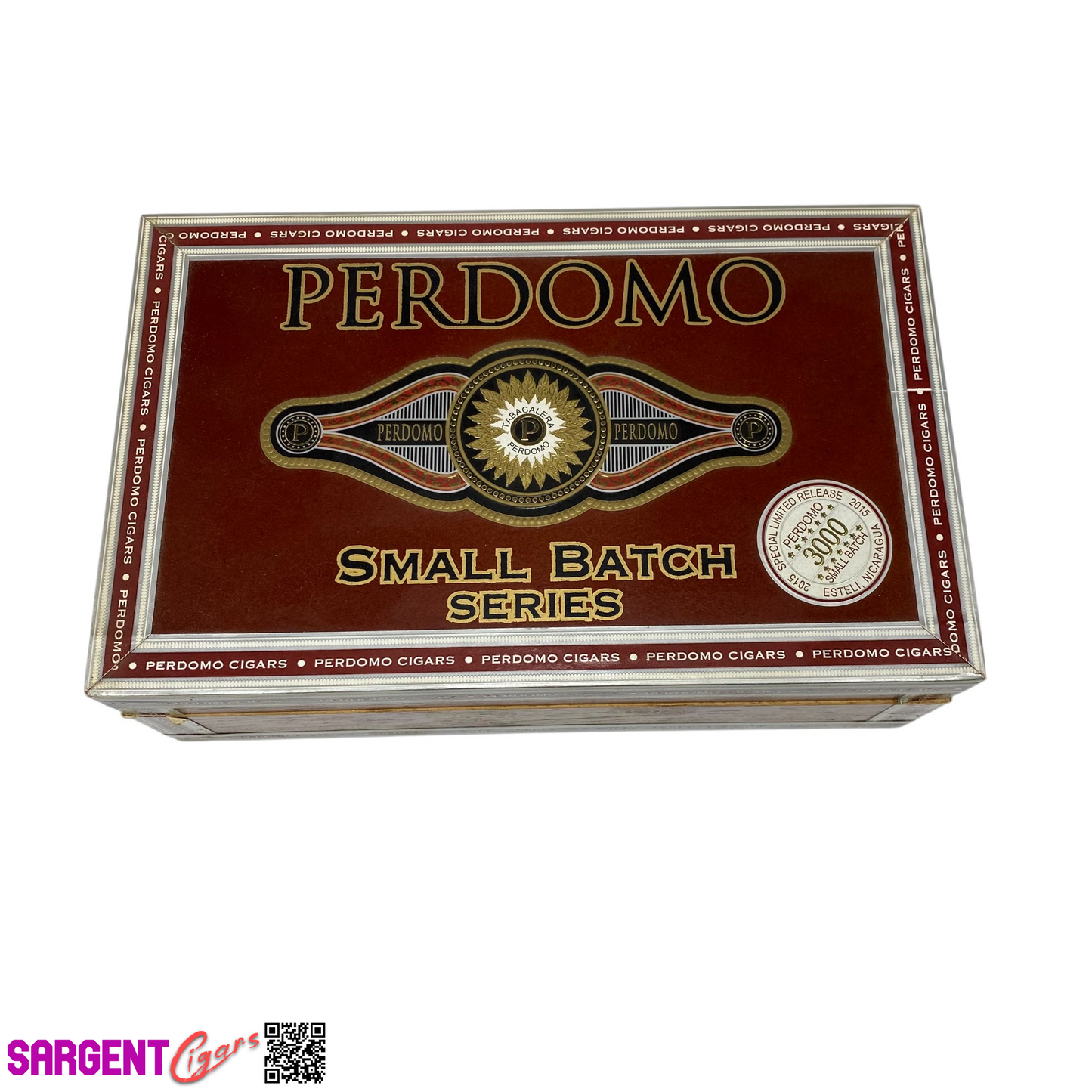 Perdomo Small Batch Conn Robusto Empty Wooden Cigar Box 8x5x2.75
