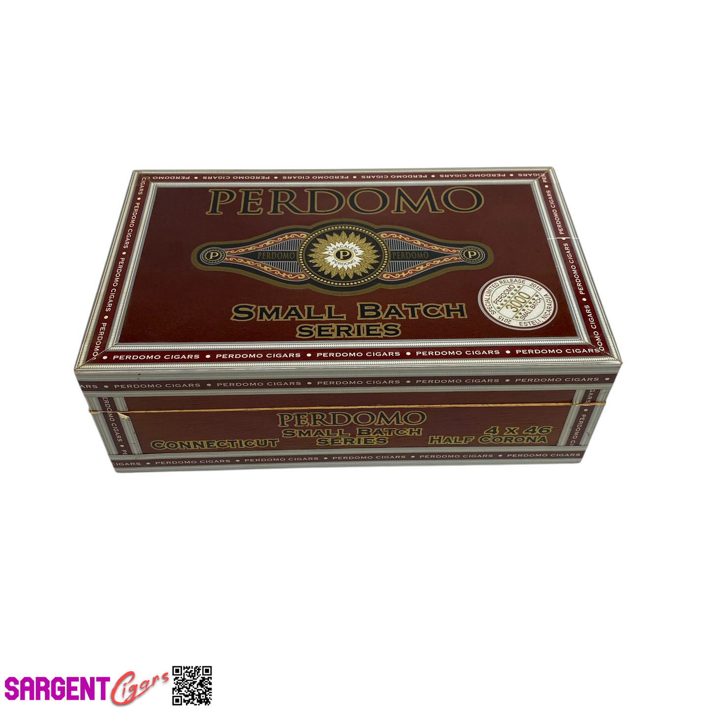 Perdomo Small Batch Conn Robusto Empty Wooden Cigar Box 8x5x2.75