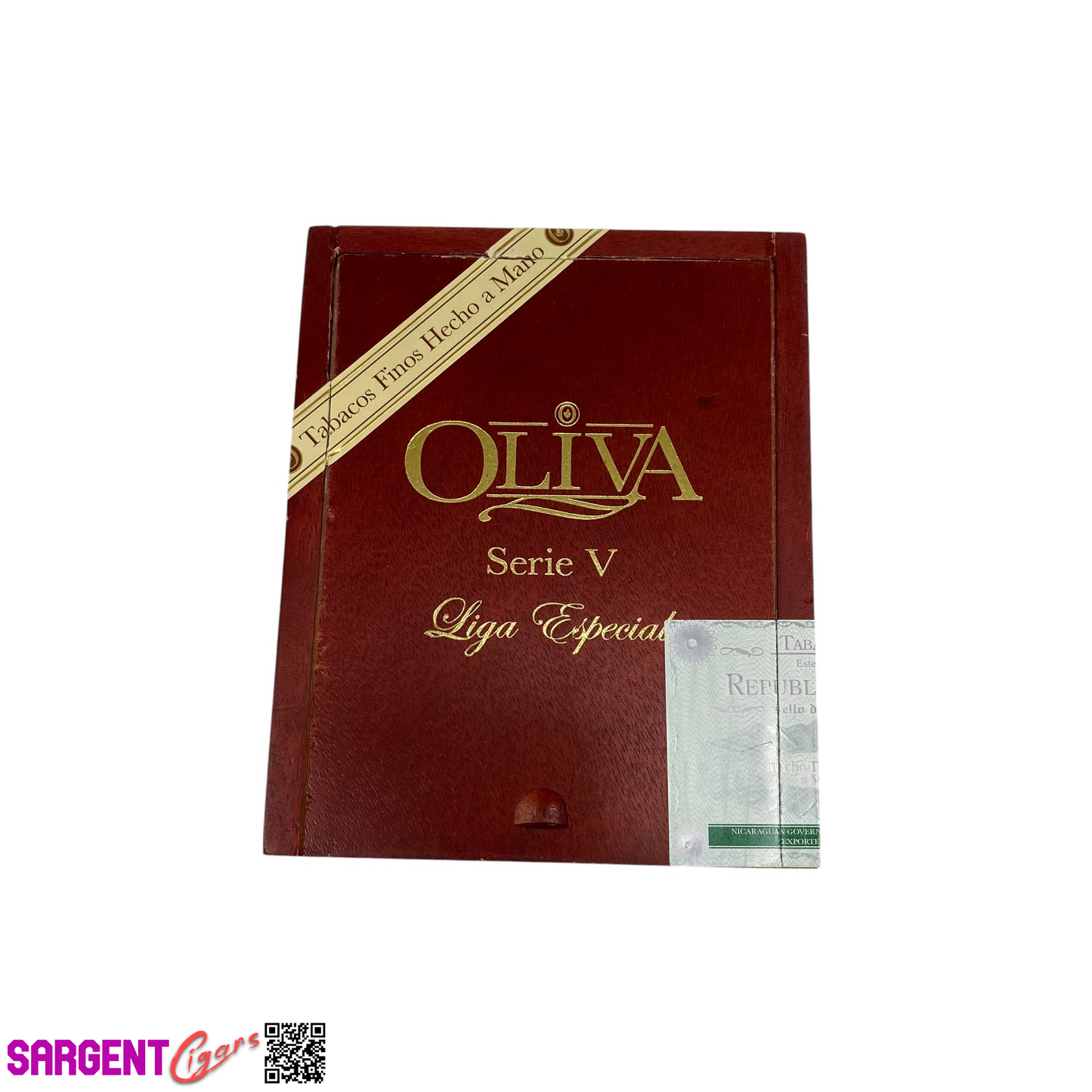 Oliva Serie V No4 Empty Wooden Cigar Box 4.75x6x3