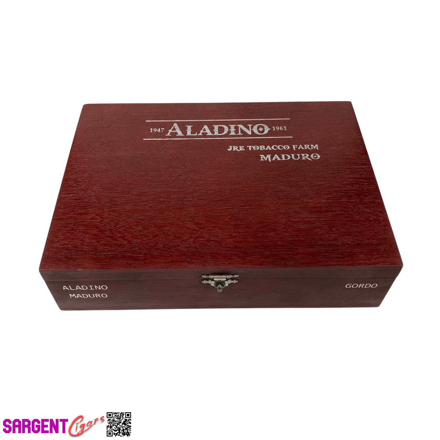 Aladino Maduro Gigante Empty Wooden Cigar Box 9.75x7.25x2.25