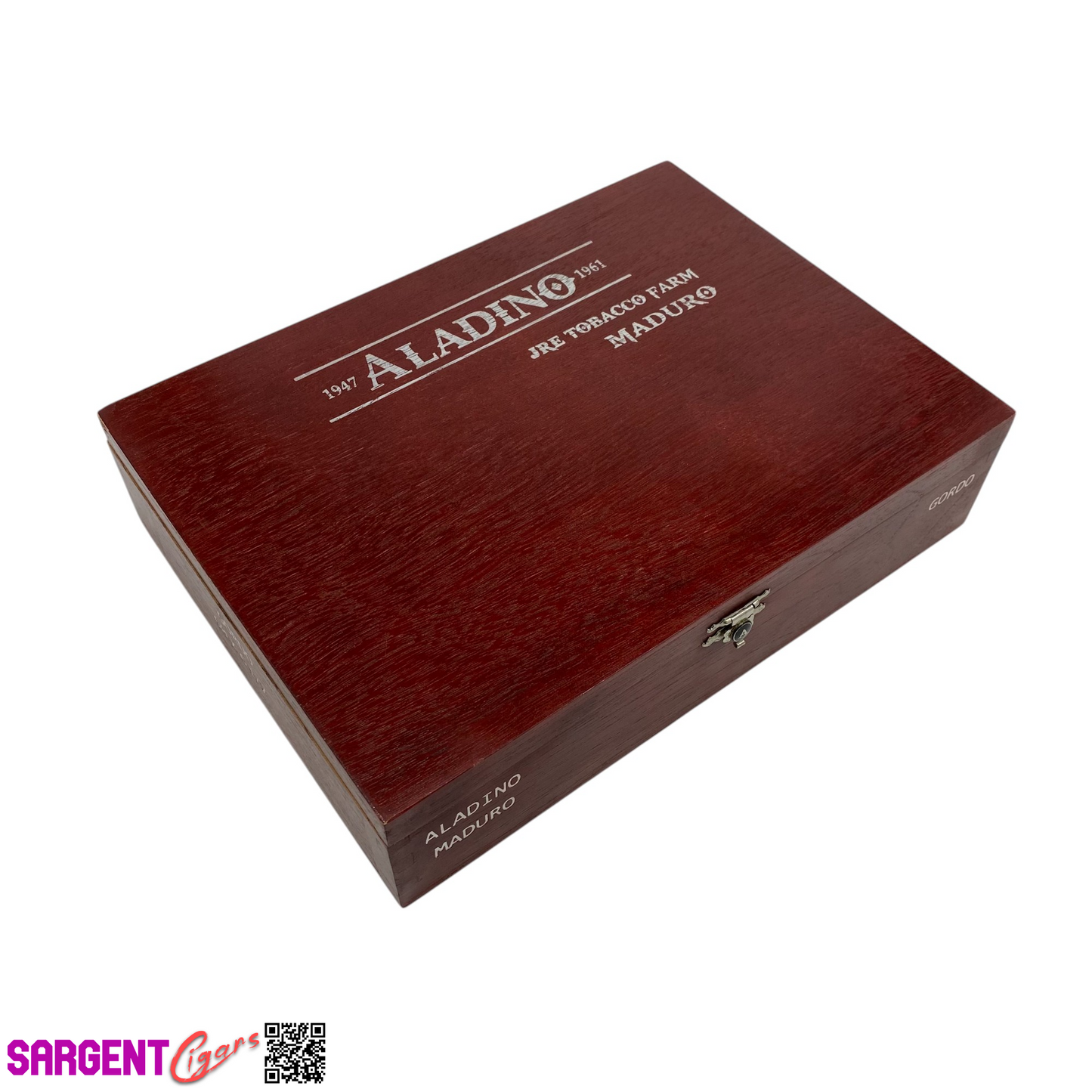 Aladino Maduro Gigante Empty Wooden Cigar Box 9.75x7.25x2.25