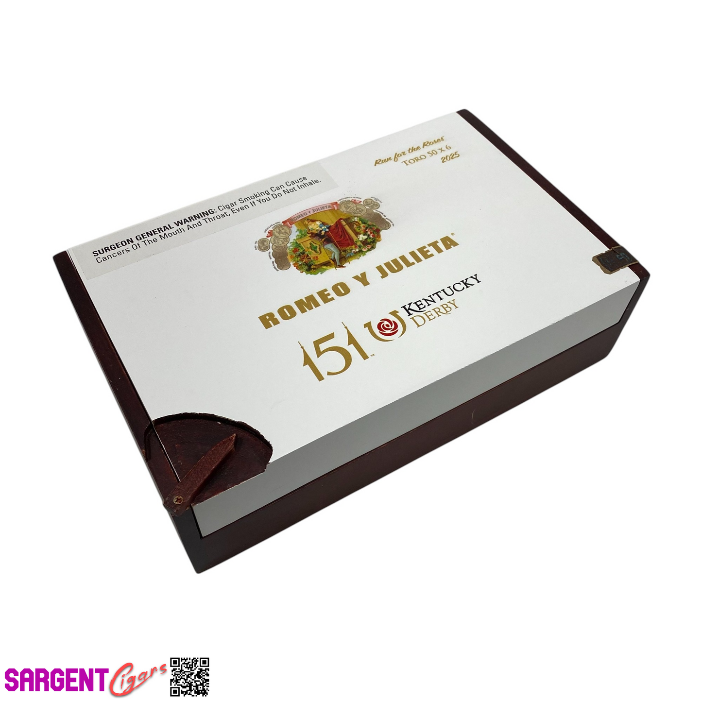 Romeo Y Julieta Kentucky Derby Toro Empty Wooden Cigar Box 11x7x3.25