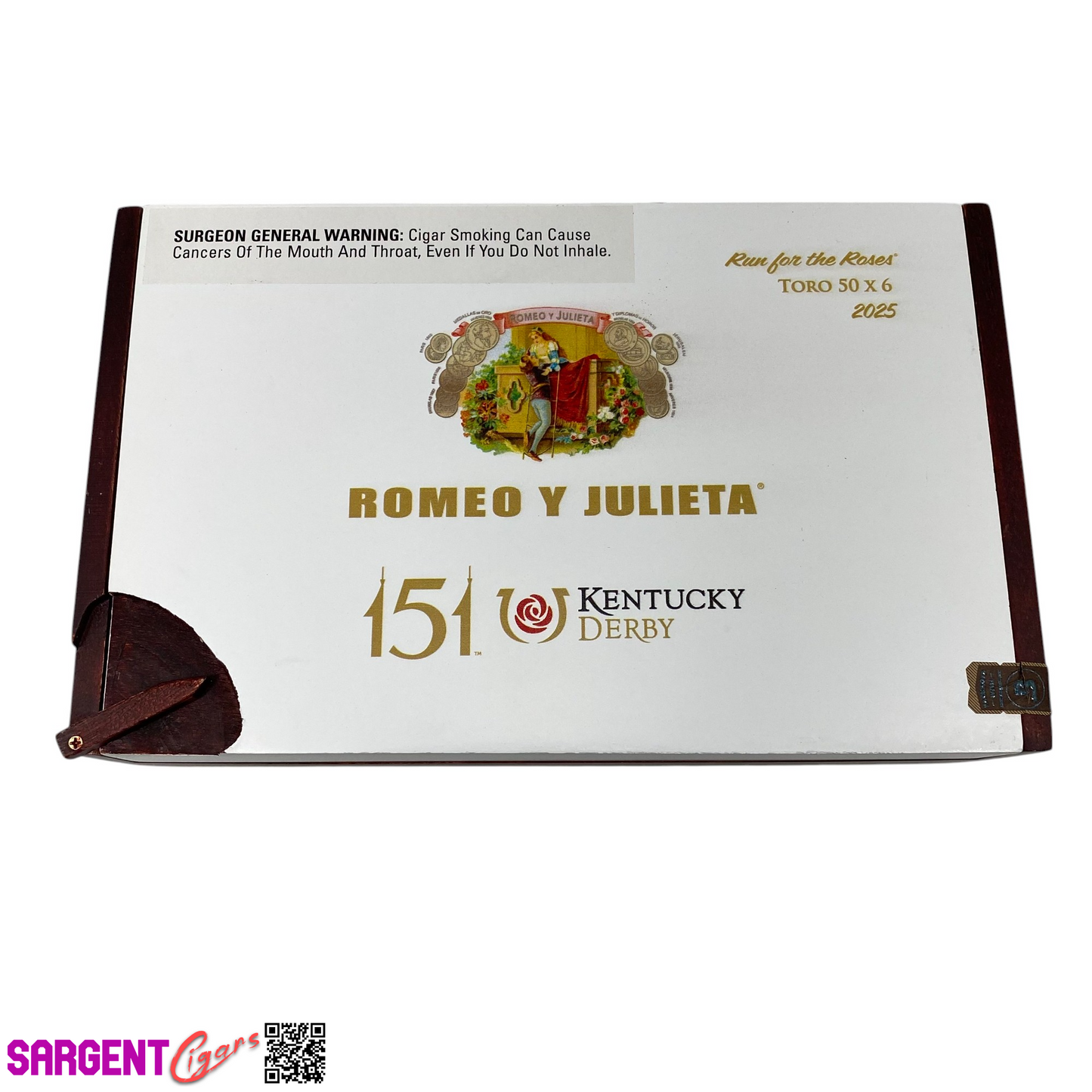 Romeo Y Julieta Kentucky Derby Toro Empty Wooden Cigar Box 11x7x3.25