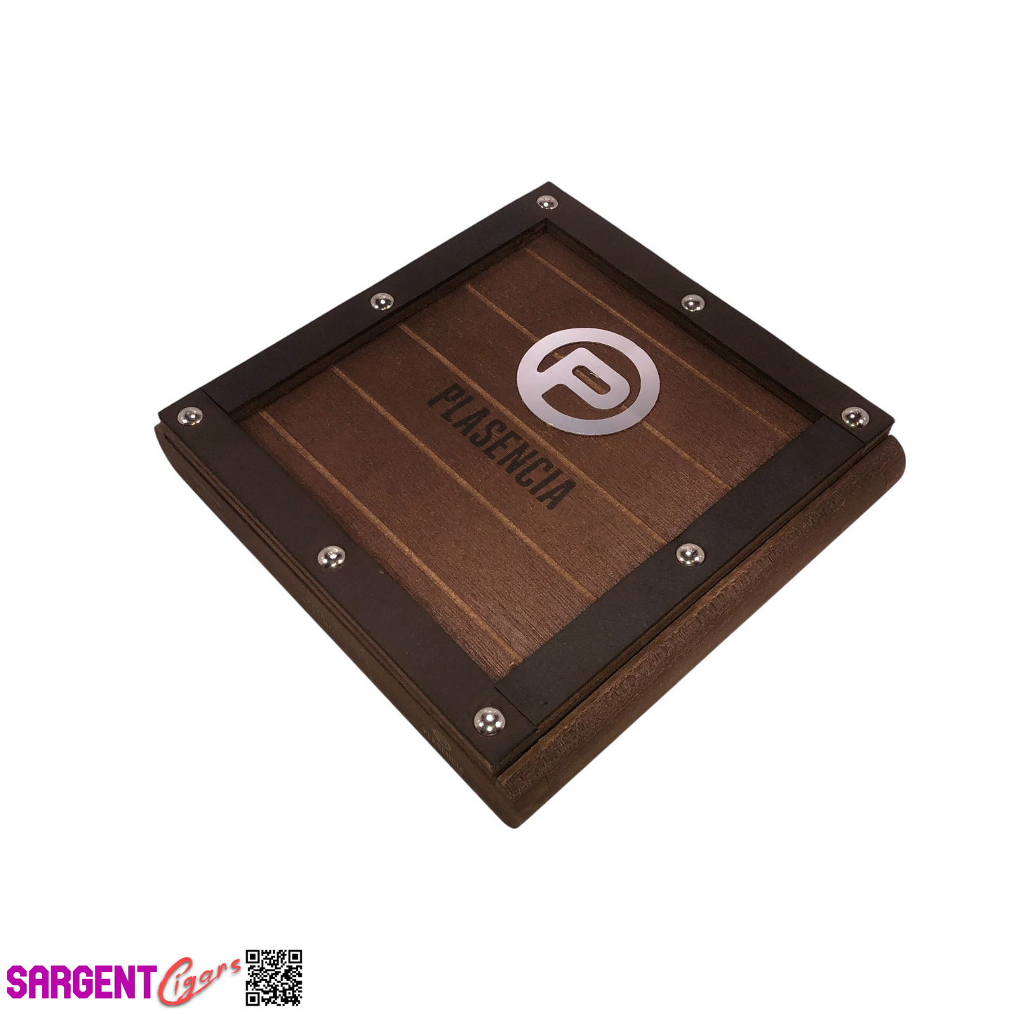 Plasencia Reserva Churchill Empty Wooden Cigar Box 8.5x8.25x1.5