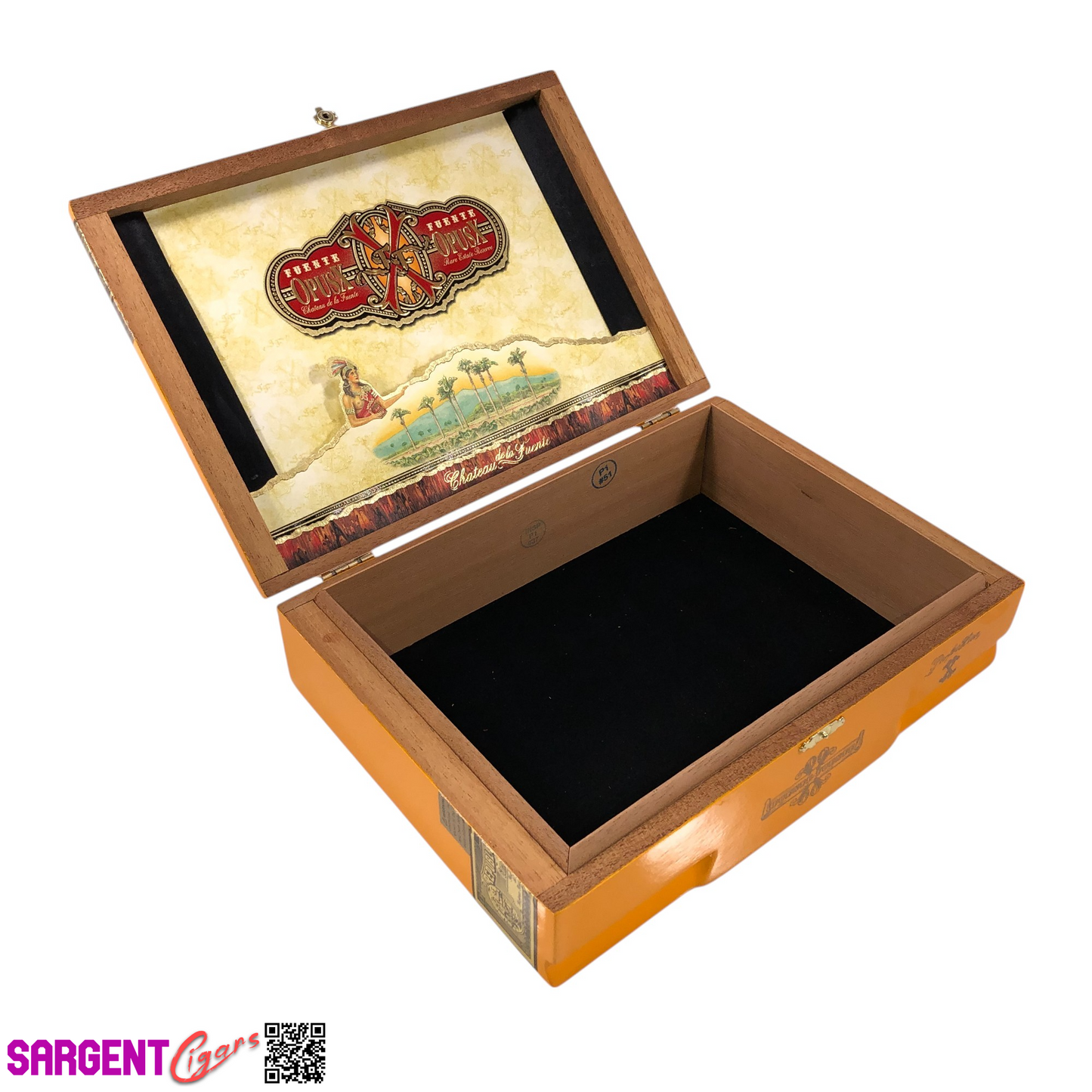 Arturo Fuente Opus X Perfection X Empty Wooden Cigar Box 10.25x7.5x3