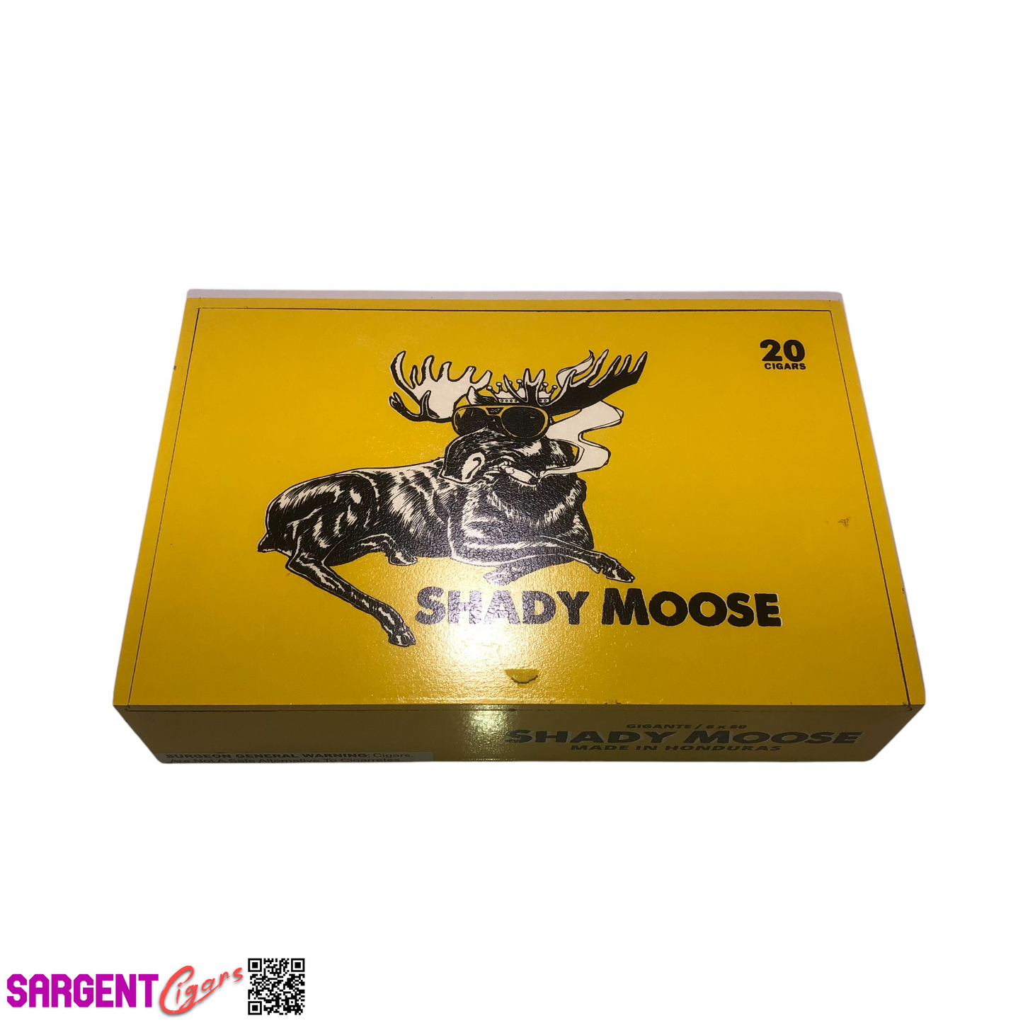 Shady Moose Gigante Empty Wooden Cigar Box 10.25x6.75x2.5