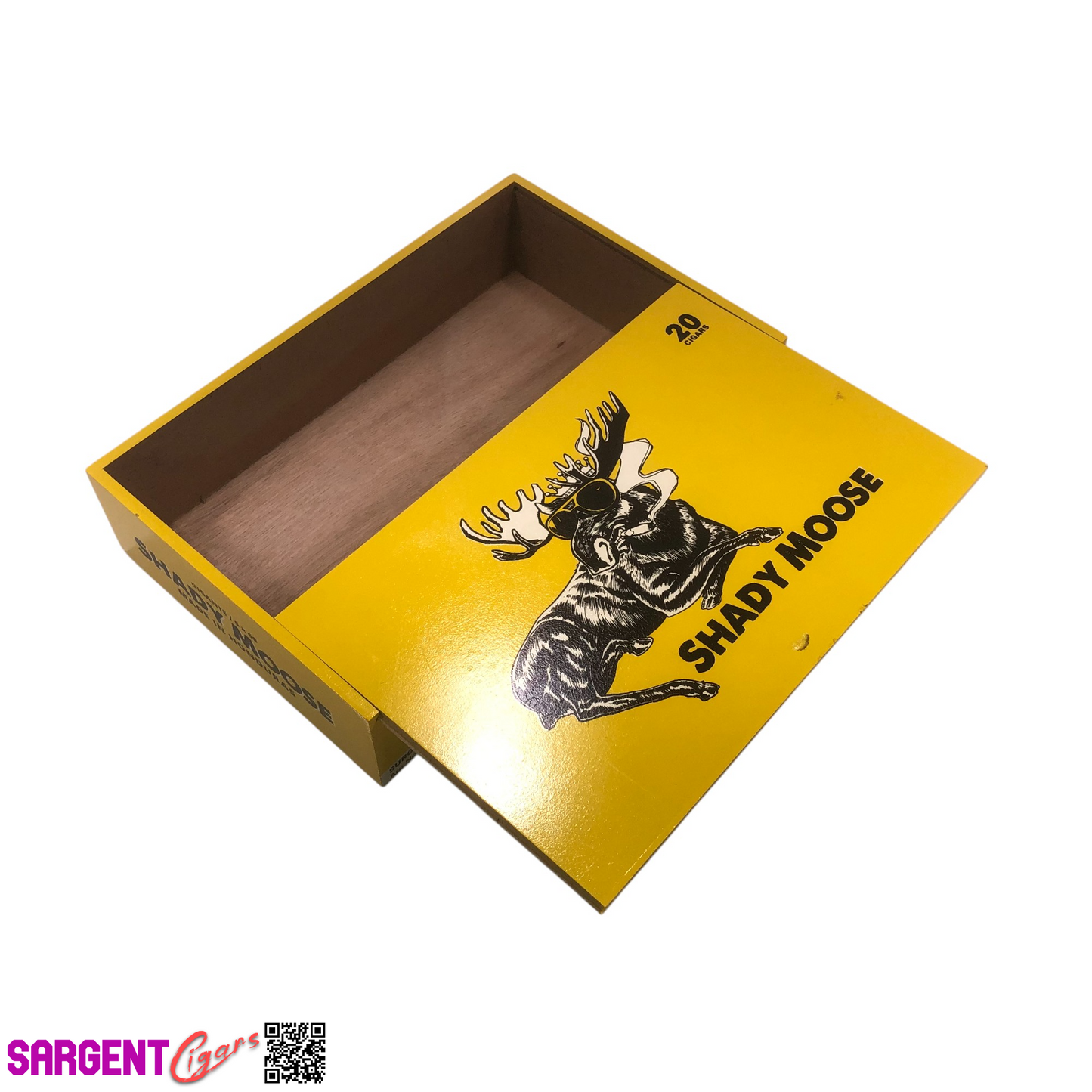 Shady Moose Gigante Empty Wooden Cigar Box 10.25x6.75x2.5