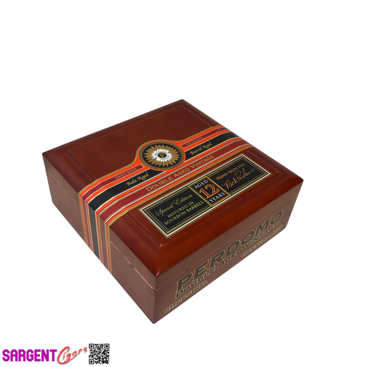 Perdomo Double Aged Vintage Conn Churchill Empty Wooden Cigar Box 8x8x3.5