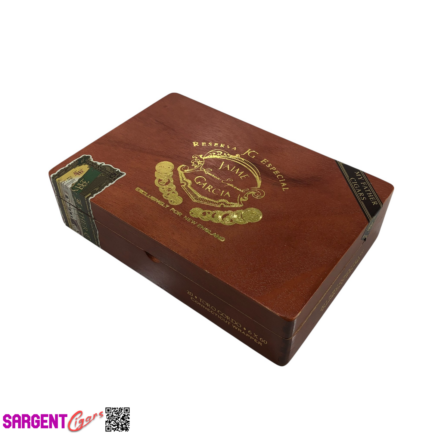 Jaime Garcia Conn Toro Gordo Empty Wooden Cigar Box 10.25x7x2.5