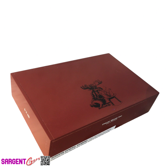 Chillin Moose Too Gigante Empty Wooden Cigar Box 10x6.5x2.5