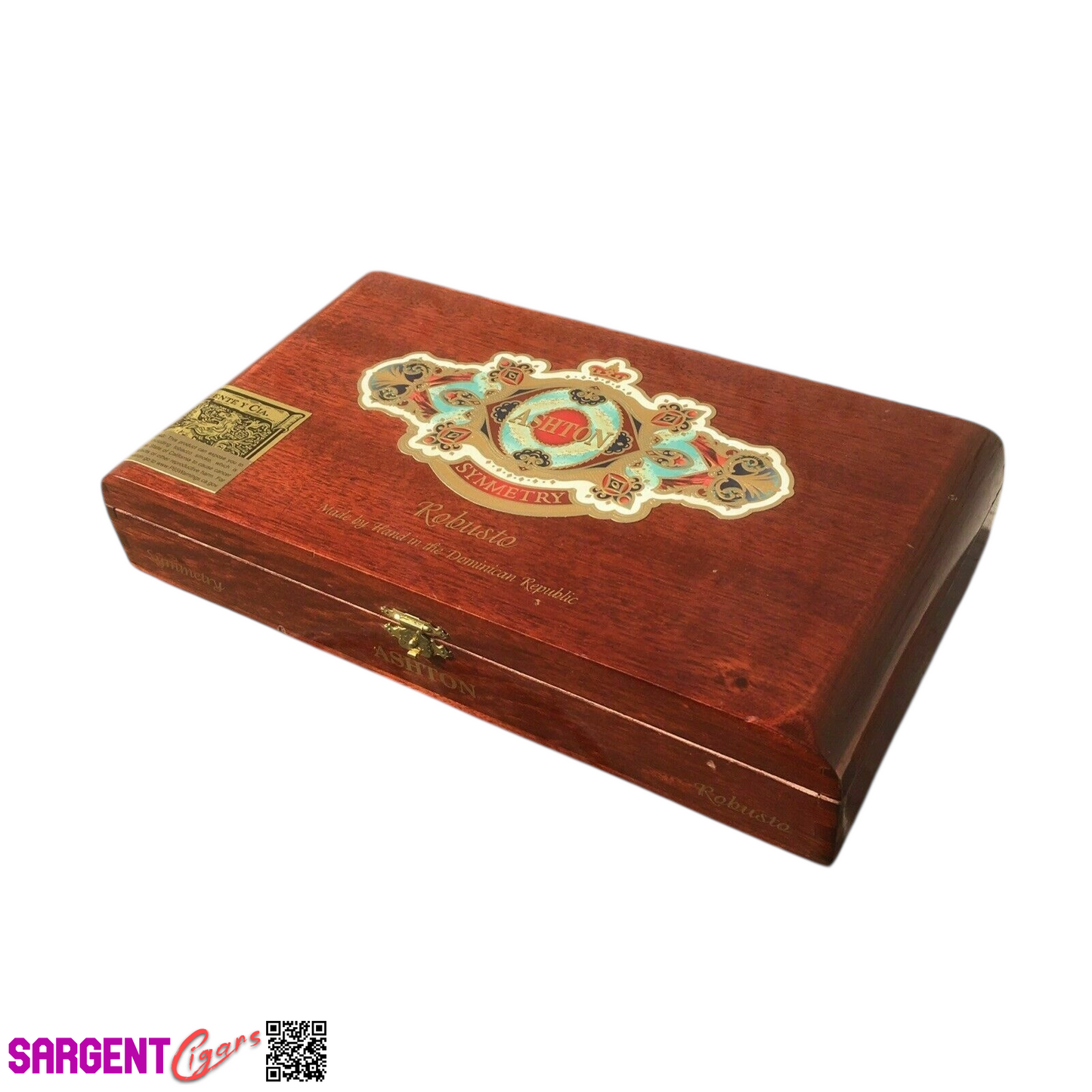 Ashton Symmetry Sublime Empty Wooden Cigar Box 11.5x7x2