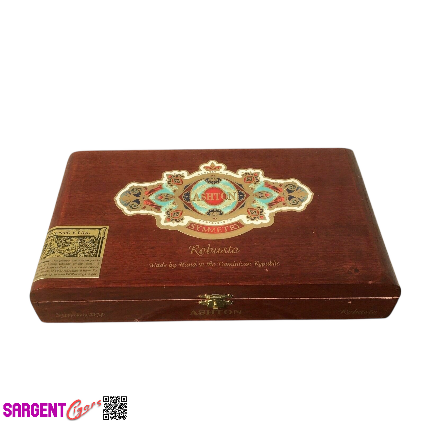 Ashton Symmetry Sublime Empty Wooden Cigar Box 11.5x7x2