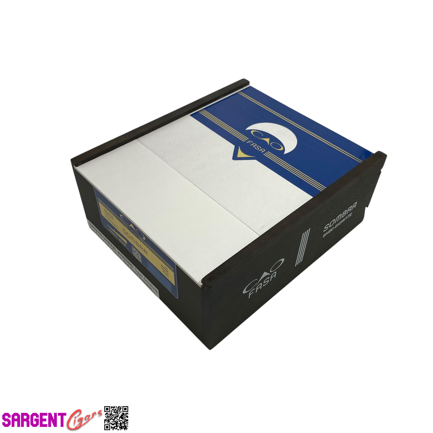 Cao Fasa Sombra Gigante Empty Wooden Cigar Box 7x8.5x3.5