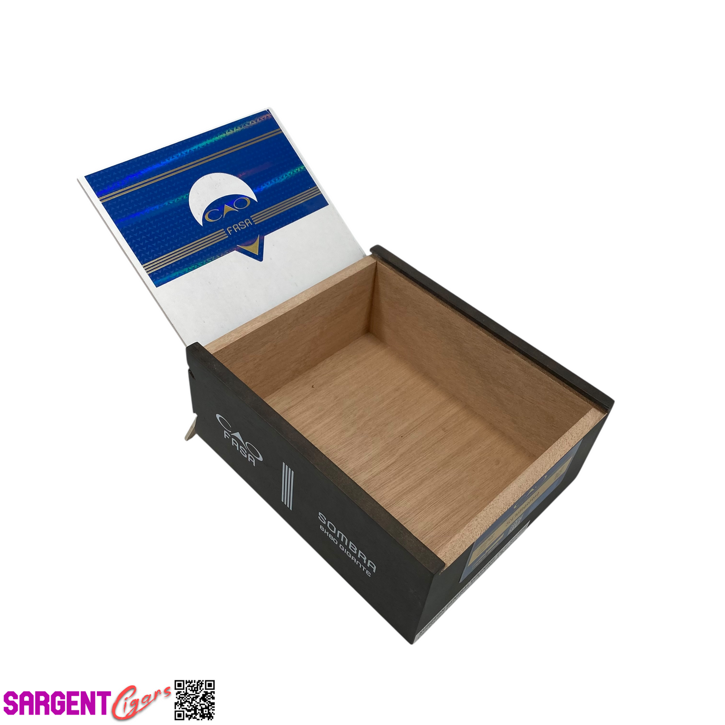 Cao Fasa Sombra Gigante Empty Wooden Cigar Box 7x8.5x3.5