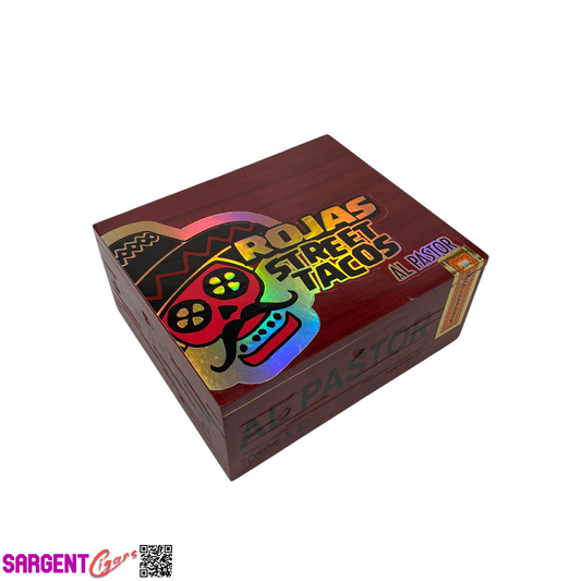 Rojas Street Tacos Al Pastor Toro Empty Wooden Cigar Box 8x7x3.5