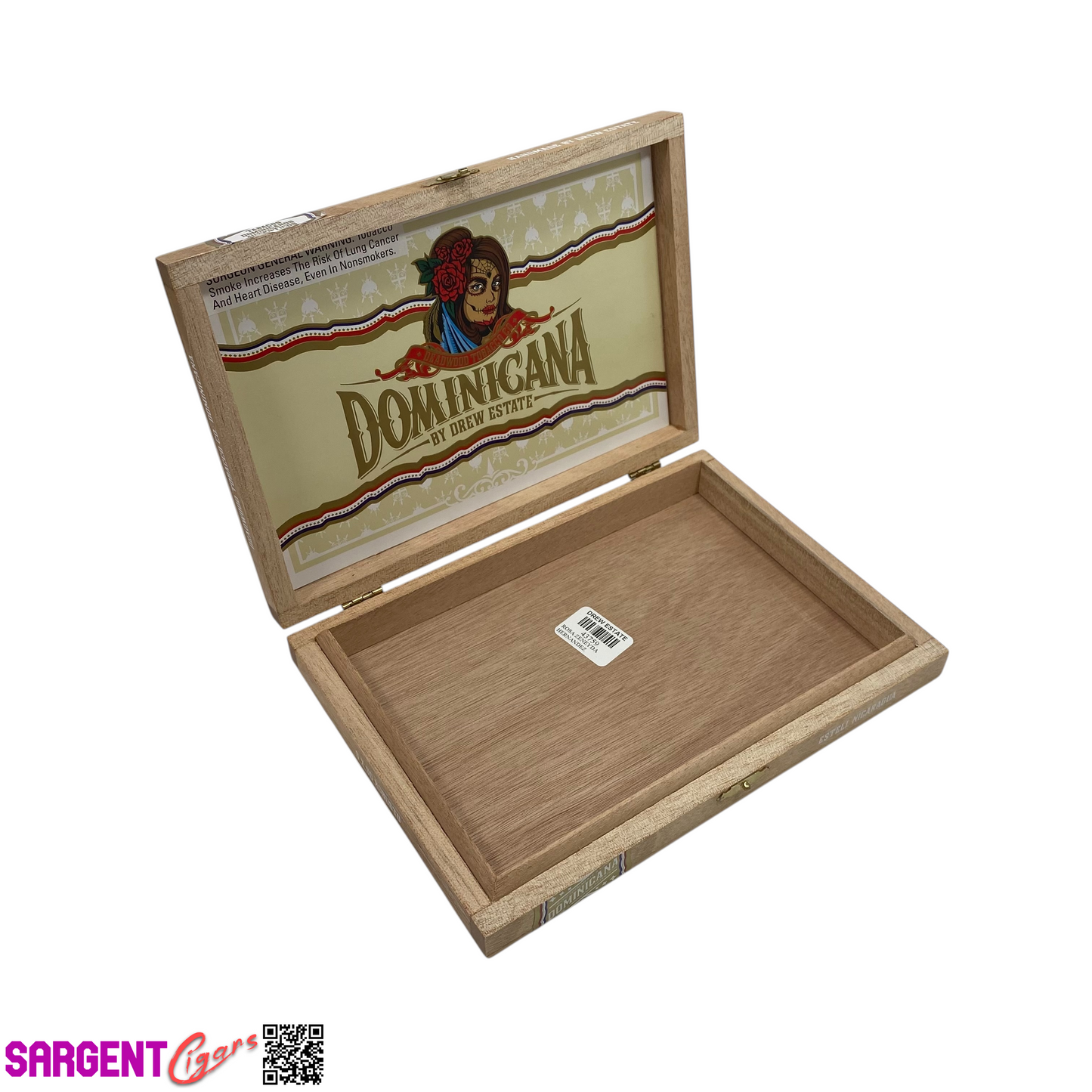 Deadwood Dominicana Robusto Empty Wooden Cigar Box 9x6.25x1.25