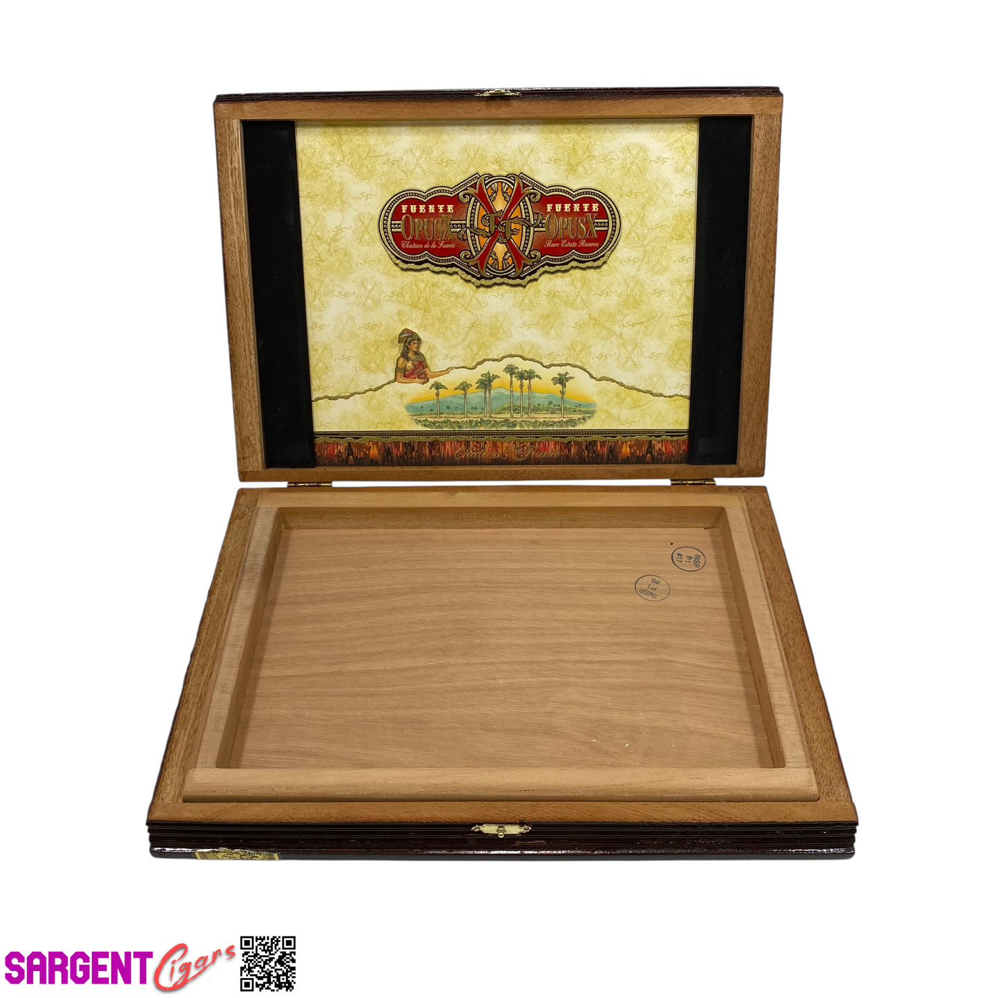 Arturo Fuente TAA Opus X Keeper of Flame Empty Wooden Cigar Box 12x8x1.5