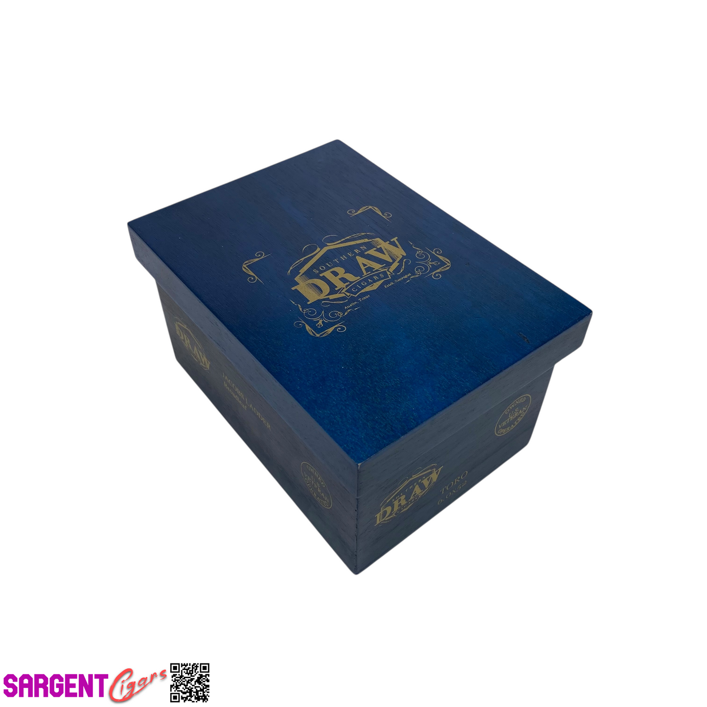 Southern Draw Jacobs Ladder Toro Empty Wooden Cigar Box 5.25x7.25x4