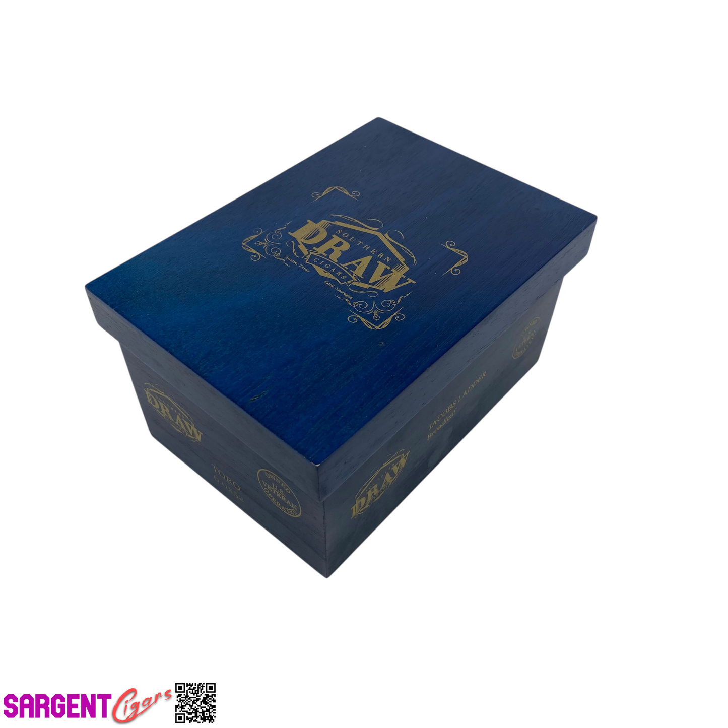 Southern Draw Jacobs Ladder Toro Empty Wooden Cigar Box 5.25x7.25x4