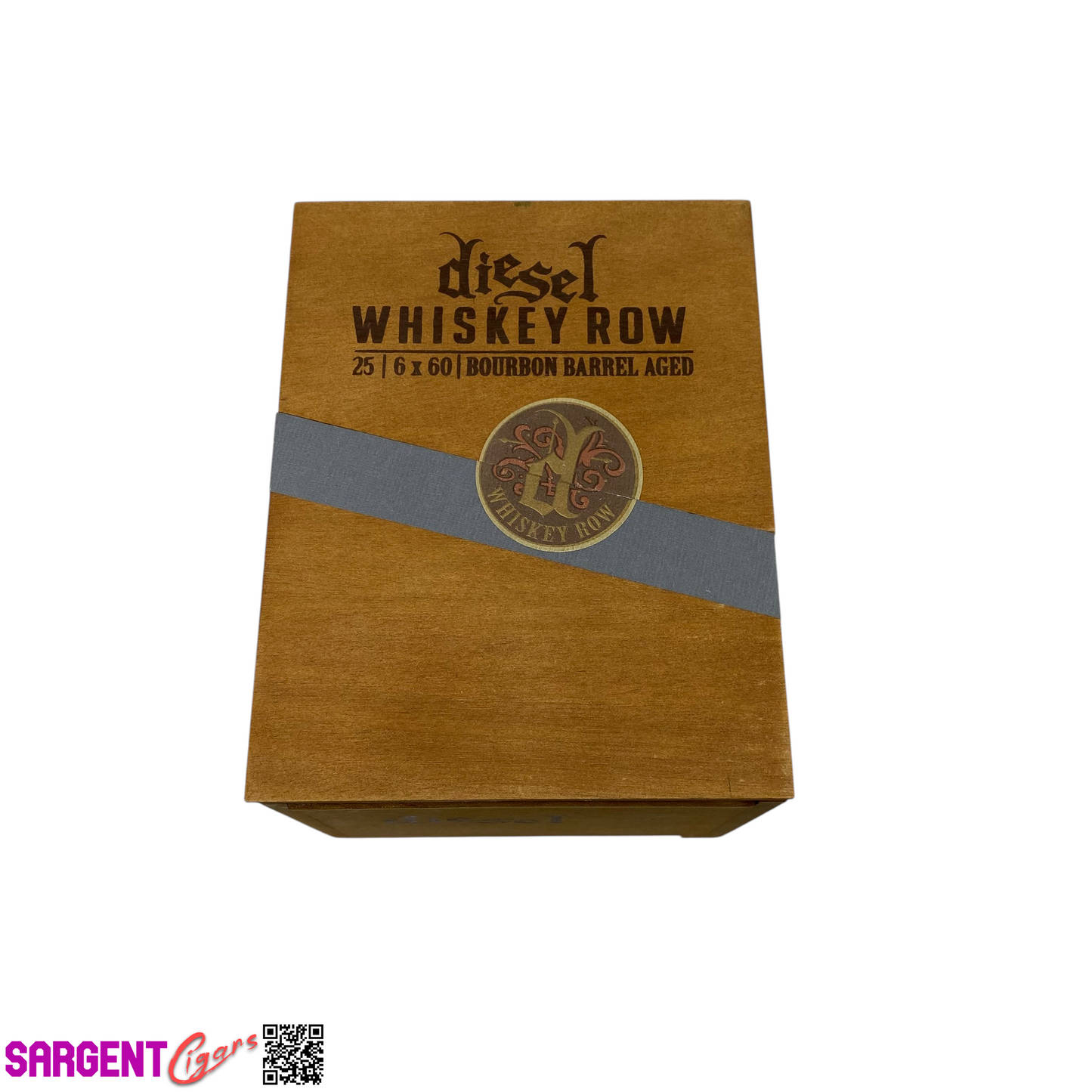 Diesel Whiskey Row Gigante Empty Wooden Cigar Box 5.25x6.75x5.25