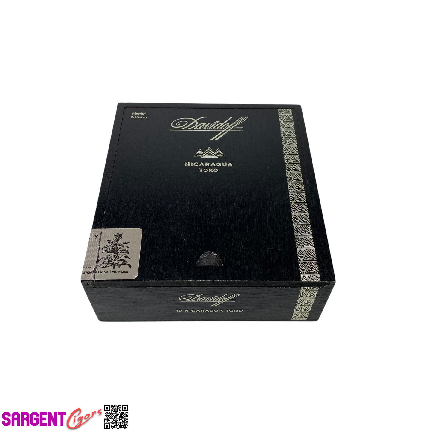 Davidoff Nicaragua Toro Empty Wooden Cigar Box 5.5x6.25x2