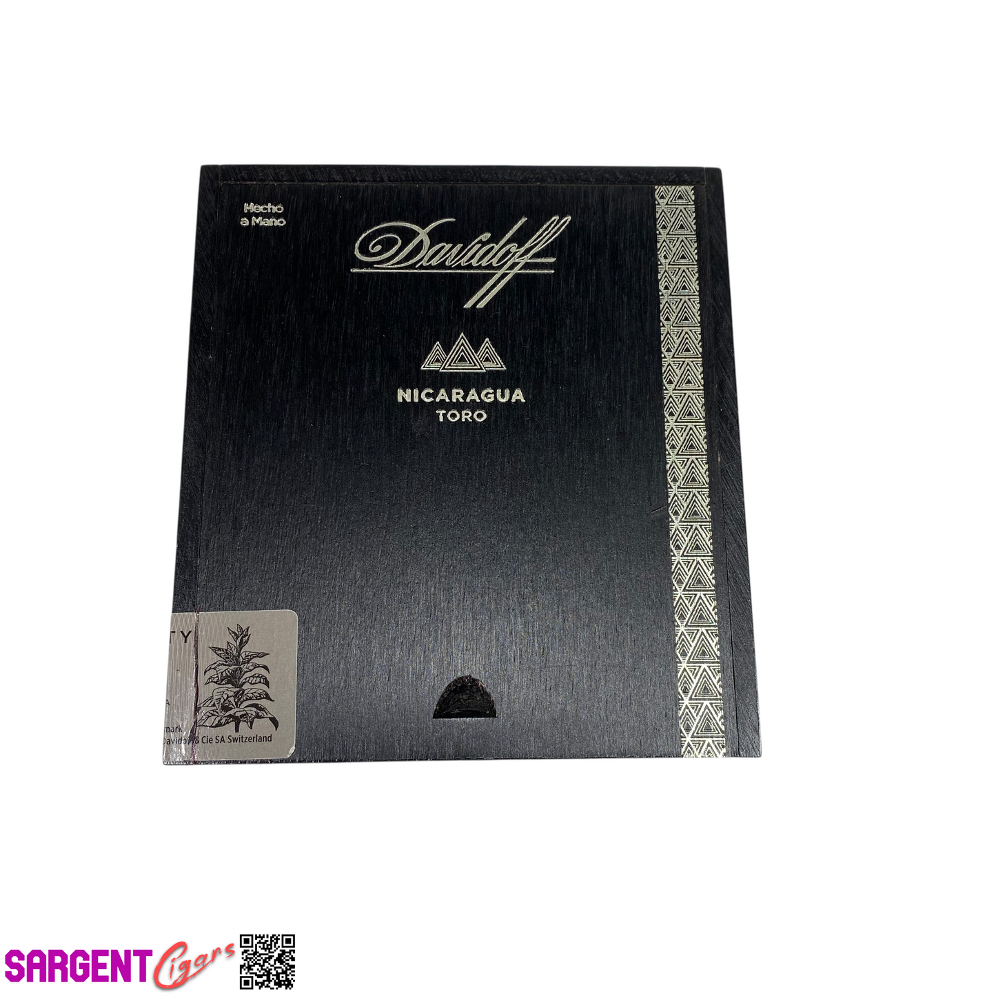 Davidoff Nicaragua Toro Empty Wooden Cigar Box 5.5x6.25x2