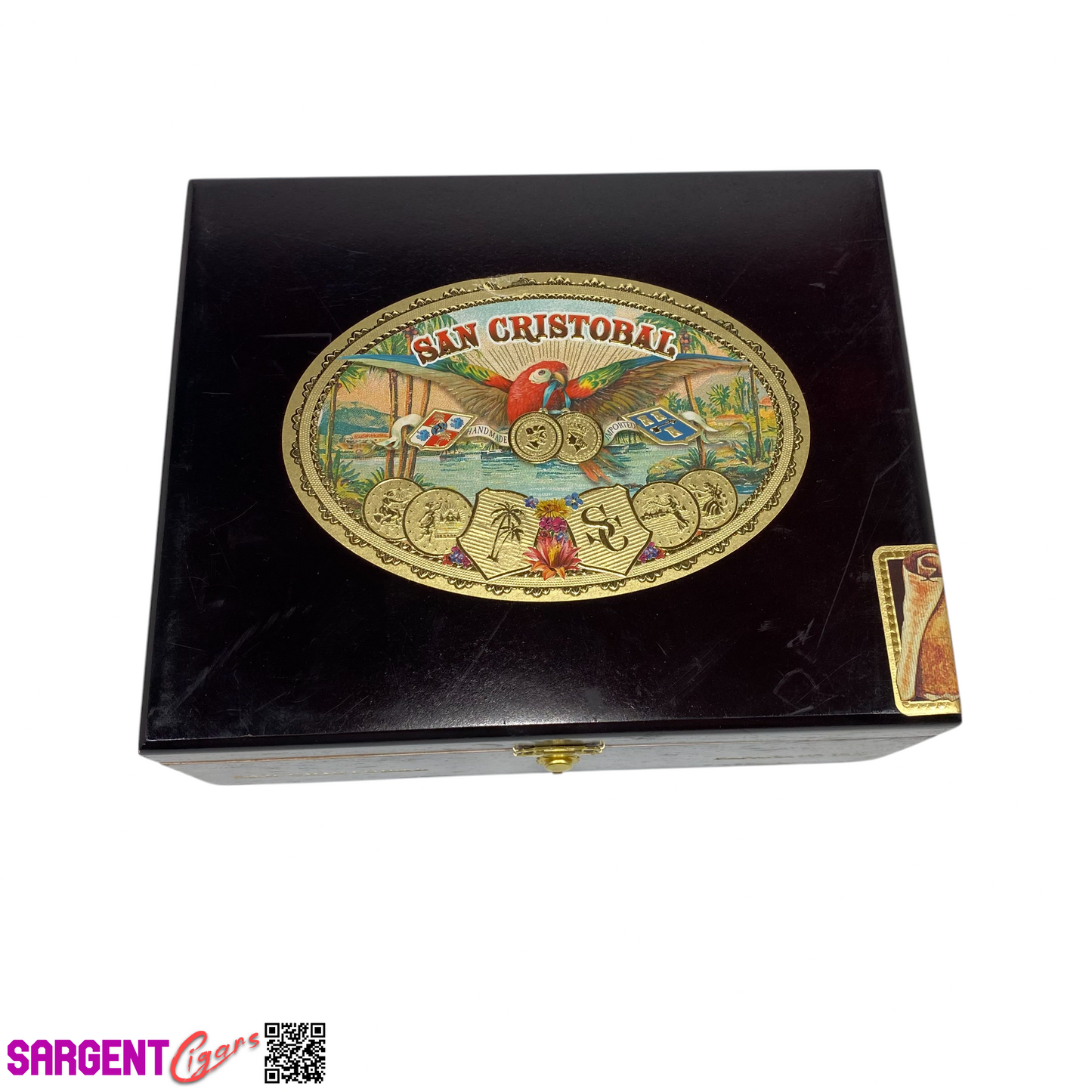 San Cristobal Papagayo XXL Empty Wooden Cigar Box 8.75x7x3.5