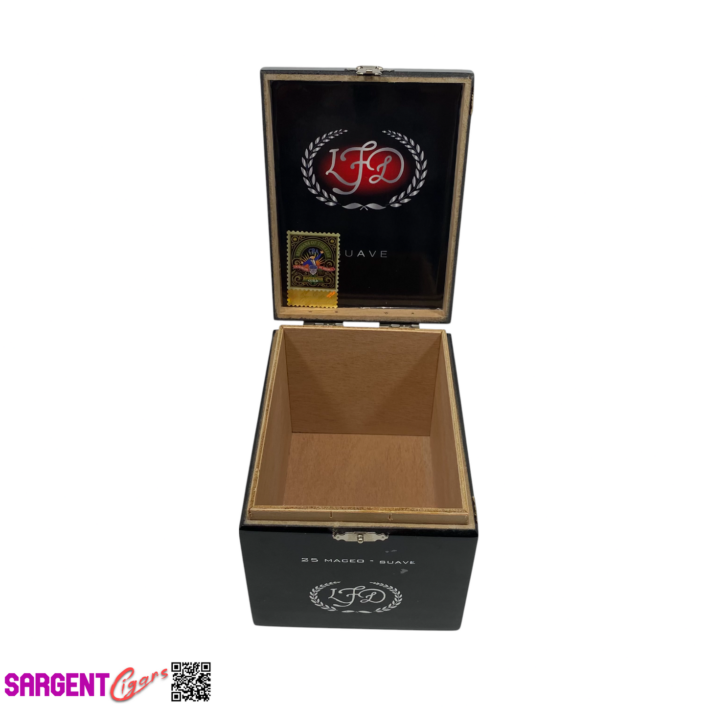 LFD Suave Maceo Empty Wooden Cigar Box 4.5x5.75x4