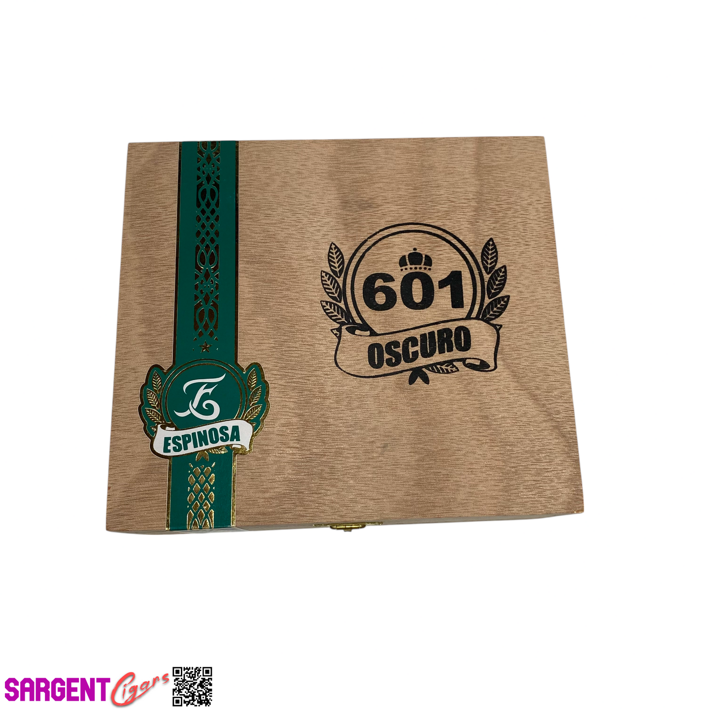 Espinosa 601 Oscuro Tronco Empty Wooden Cigar Box 6.75x6x3