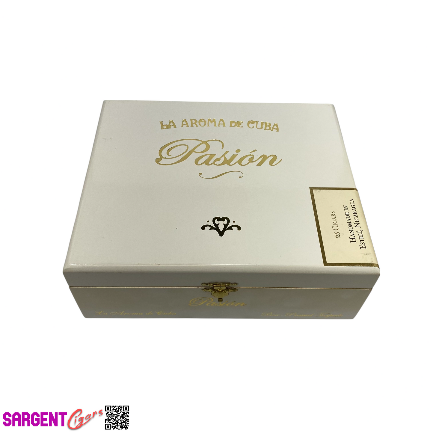 La Aroma Pasion Torpedo Empty Wooden Cigar Box 8.25x7x3