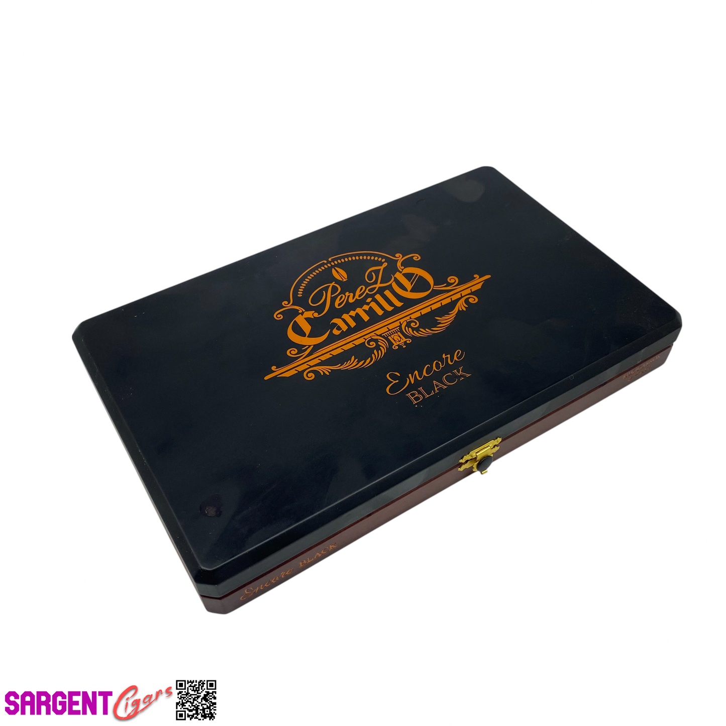 Ep Carrillo Encore Black Empty Wooden Cigar Box 11.5x7x1.5