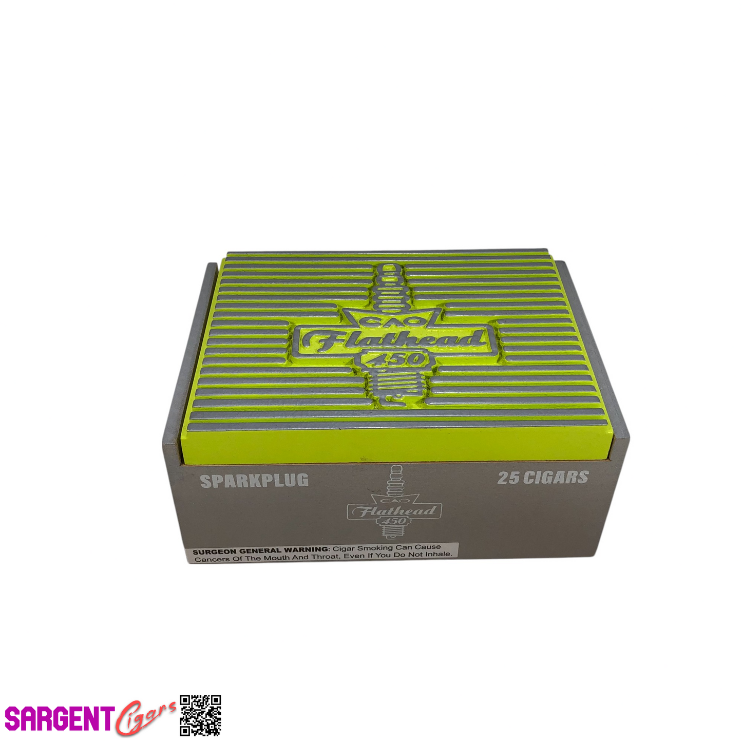 CAO Flathead Sparkplug Empty Wooden Cigar Box 7.75x5.5x3.5