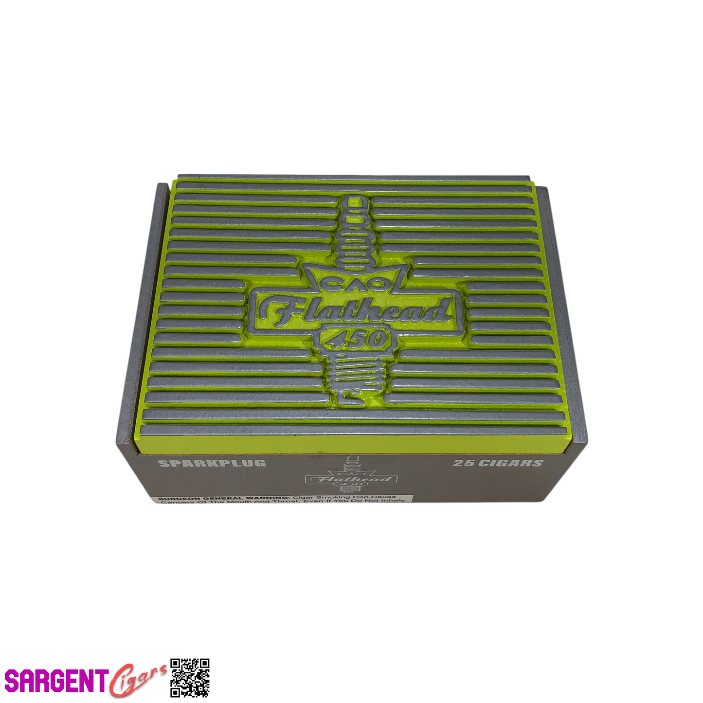 CAO Flathead Sparkplug Empty Wooden Cigar Box 7.75x5.5x3.5